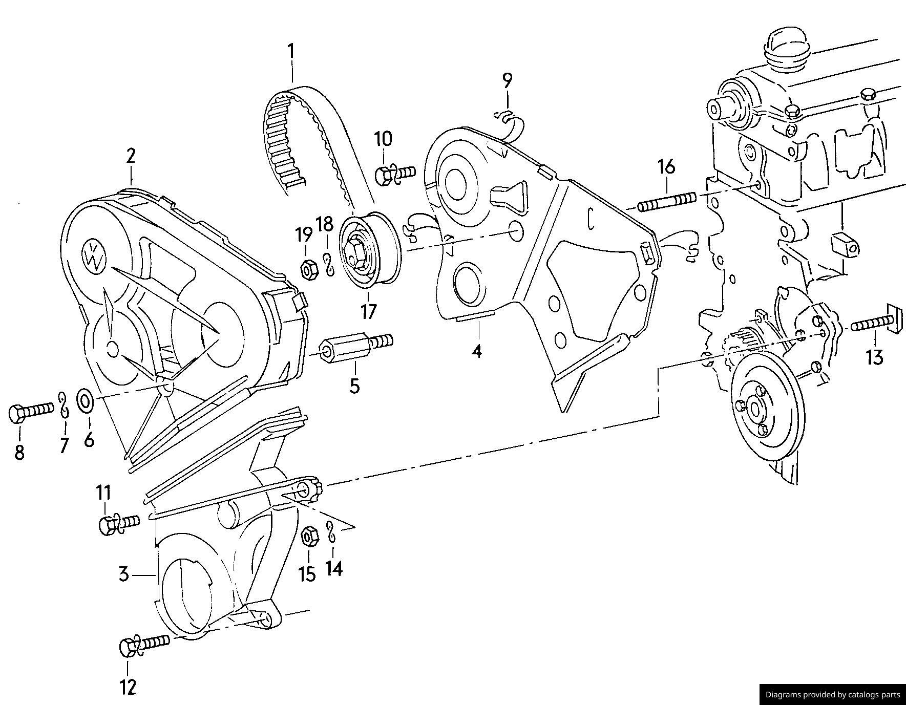 Volkswagen / Audi Toothed Belt Guard 068109123G LLLParts