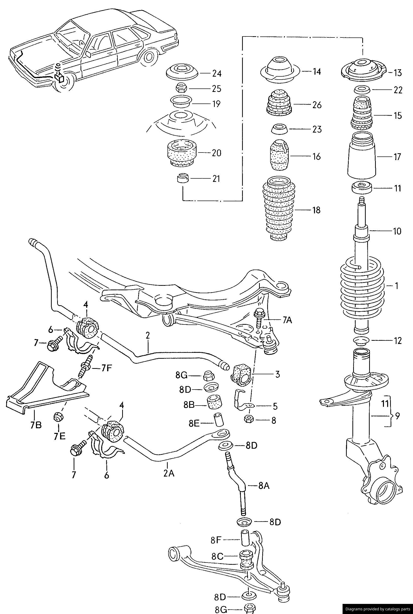 Car part diagram