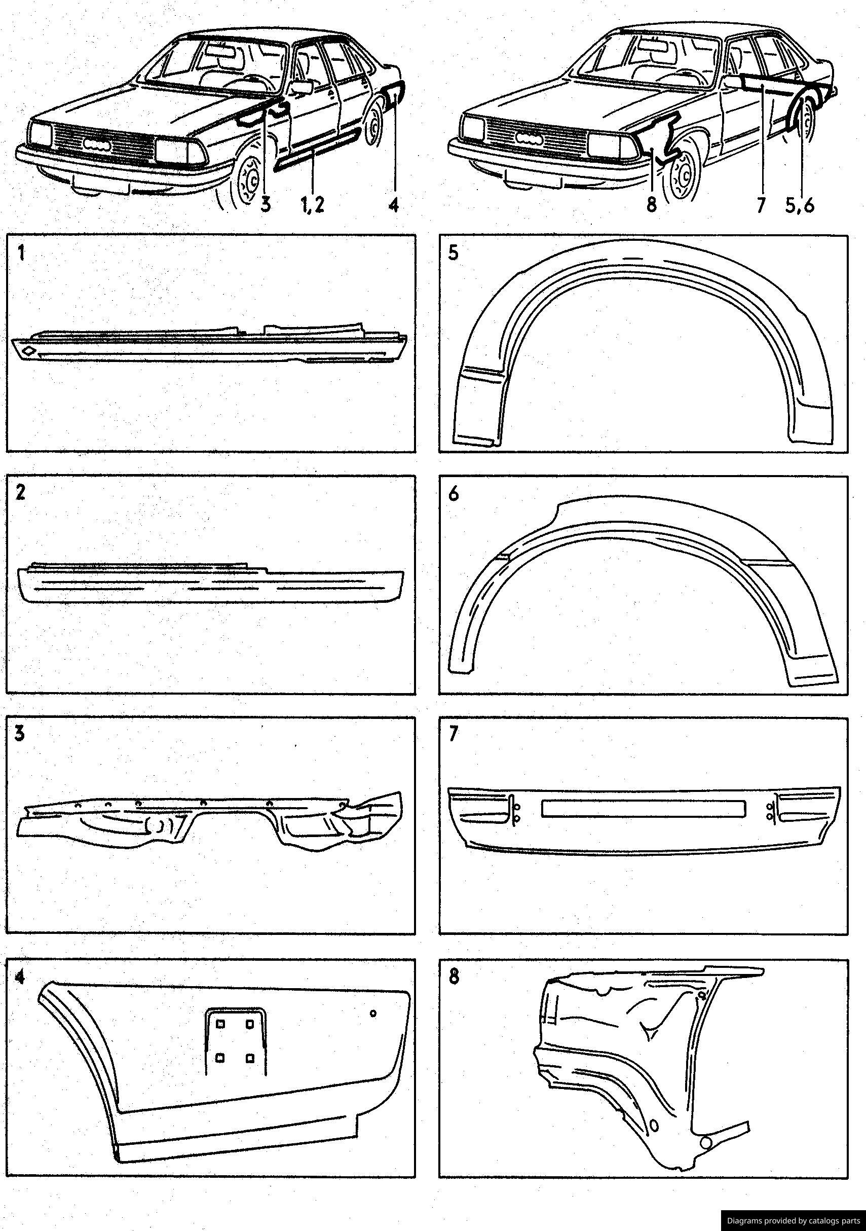 Car part diagram