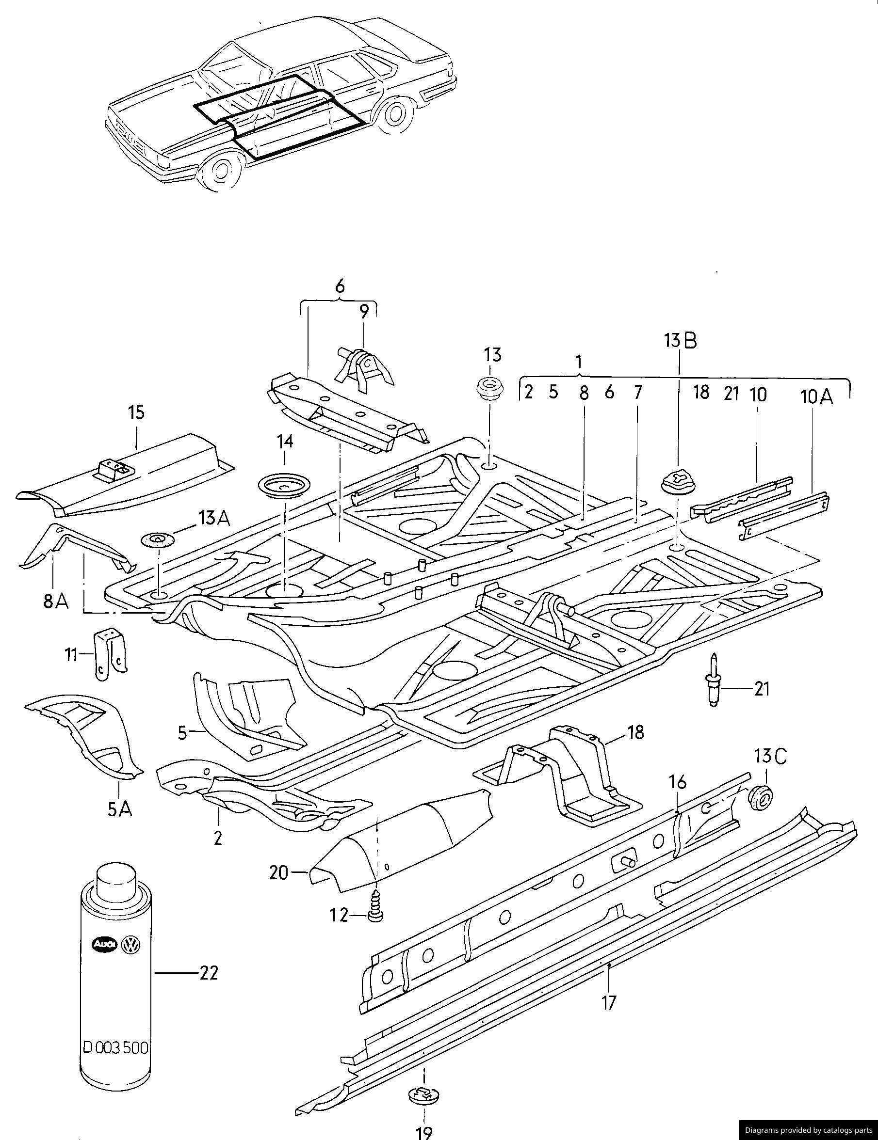 Car part diagram