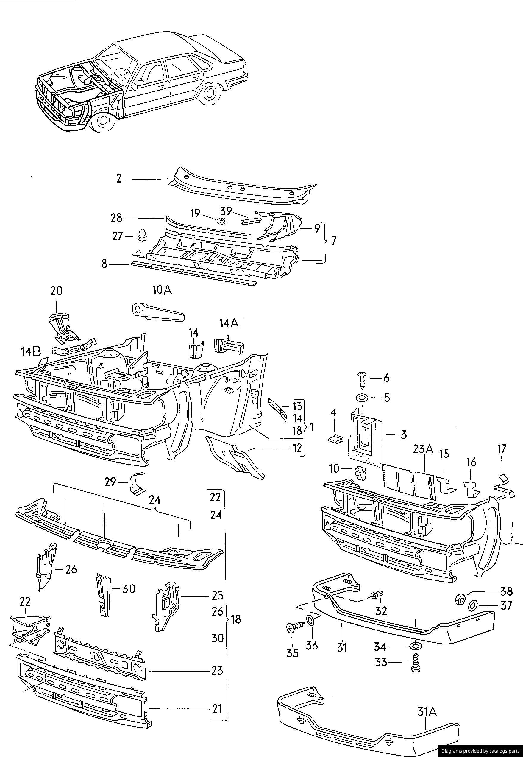 Car part diagram