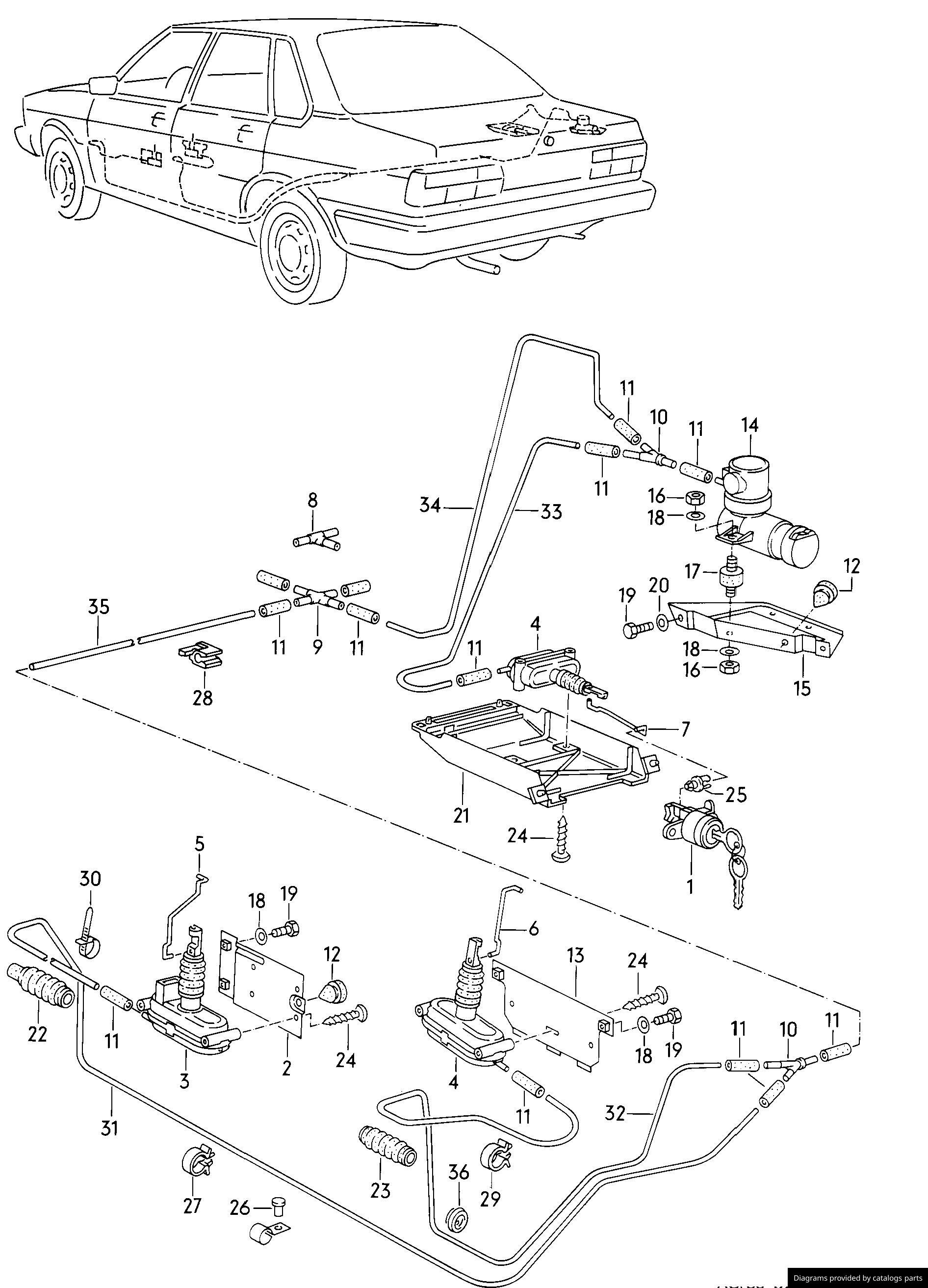 Car part diagram