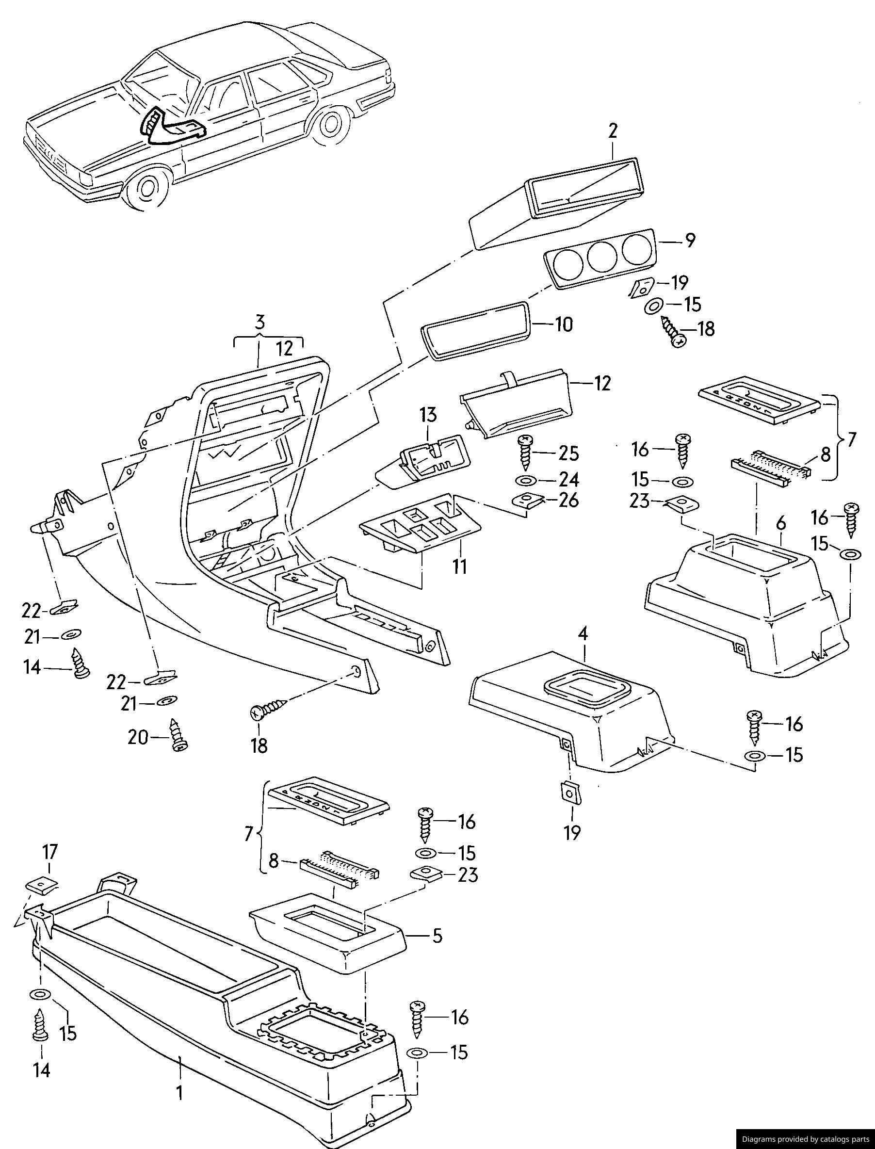 Car part diagram