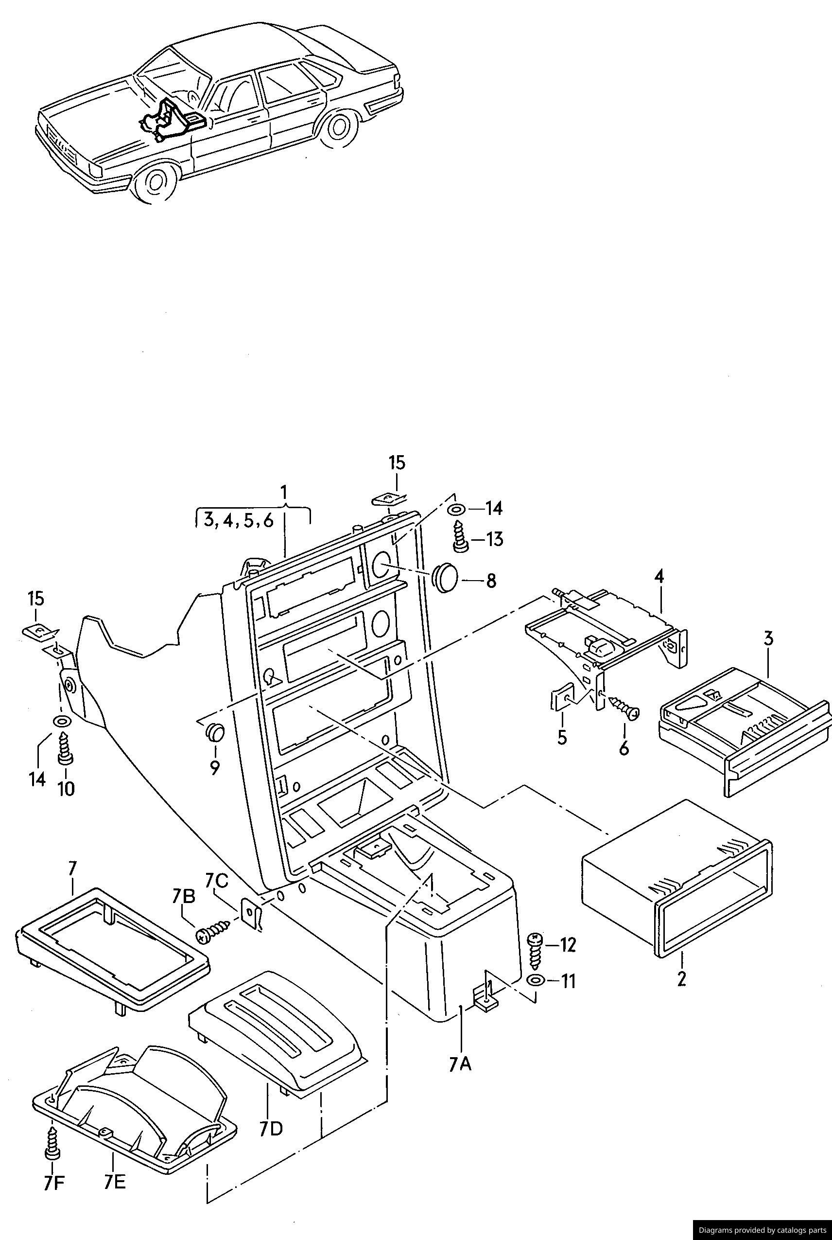 Car part diagram