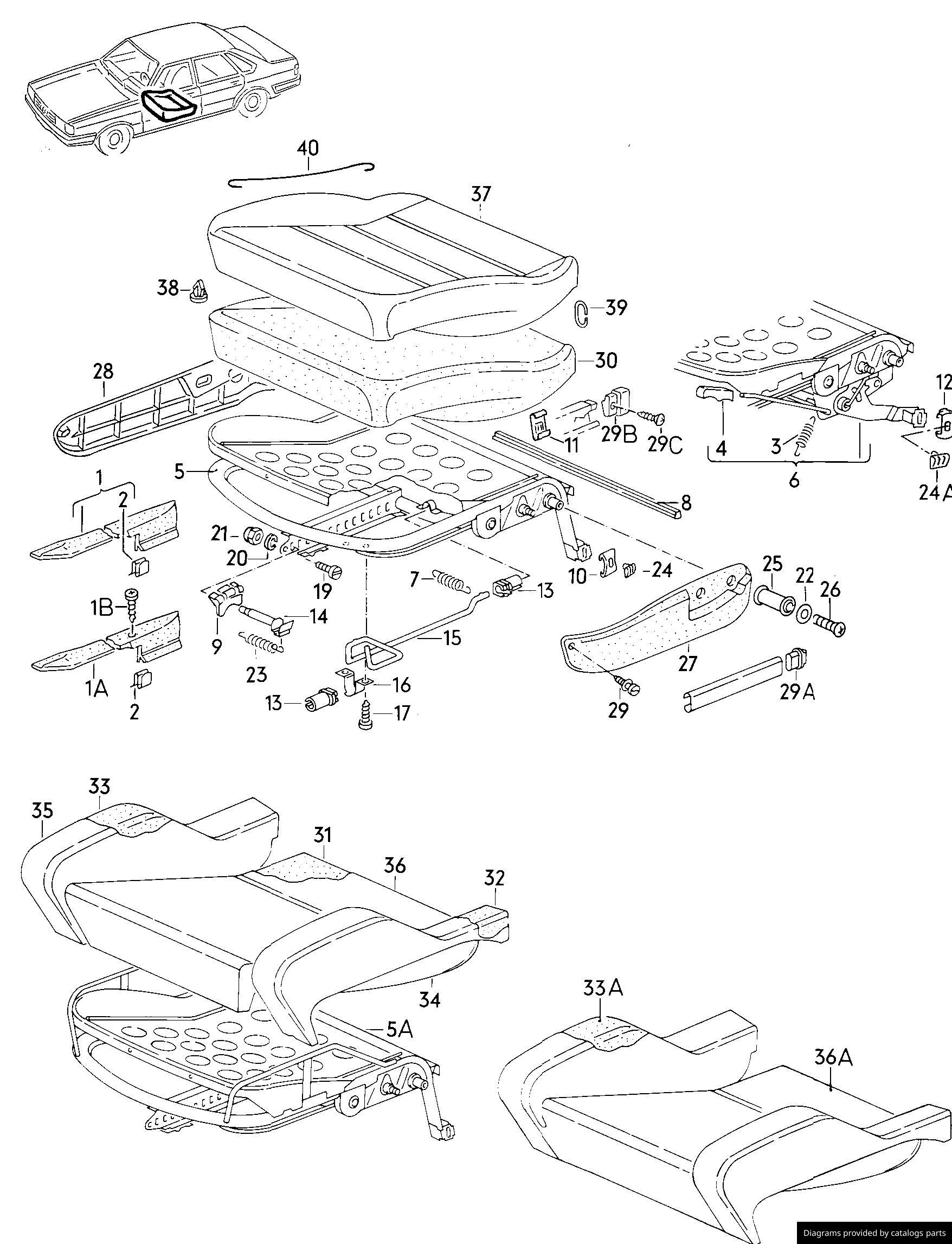 Car part diagram