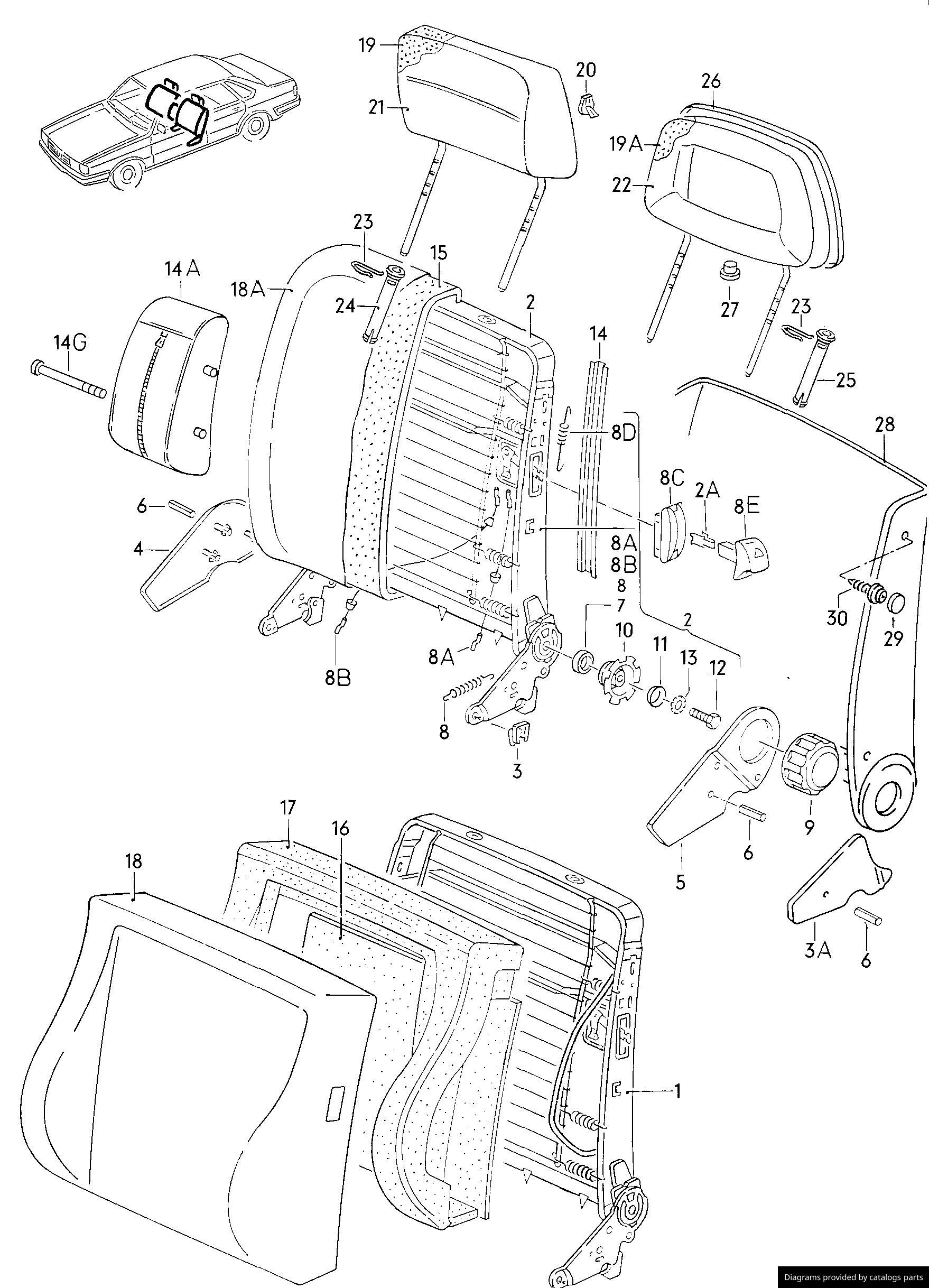 Car part diagram