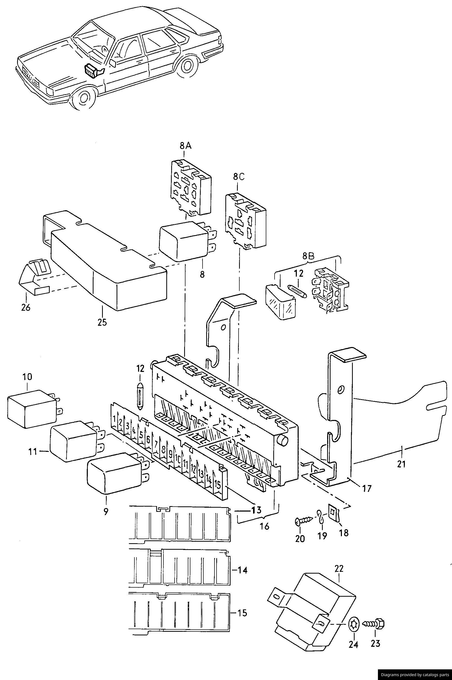 Car part diagram