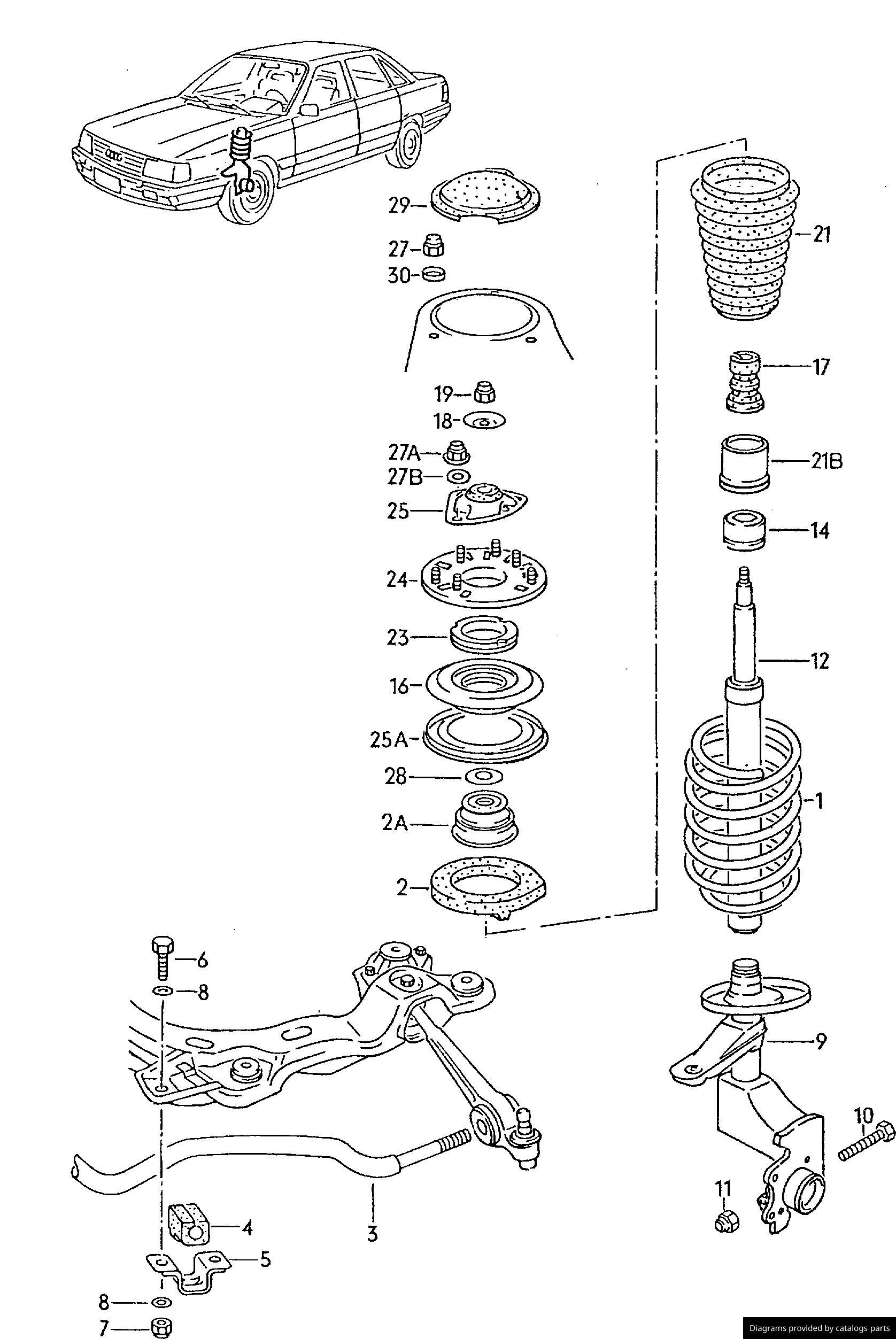 Car part diagram