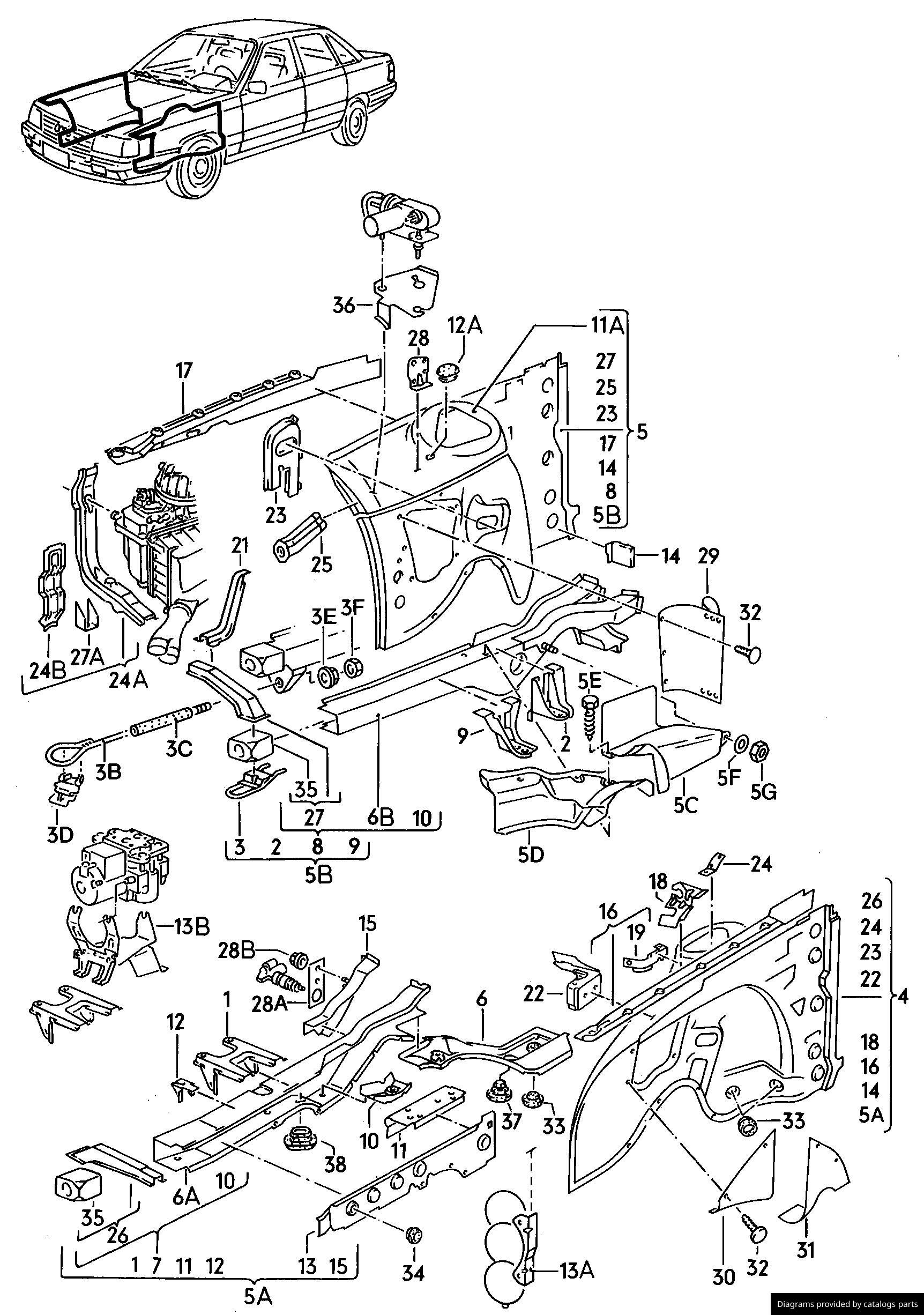 Car part diagram
