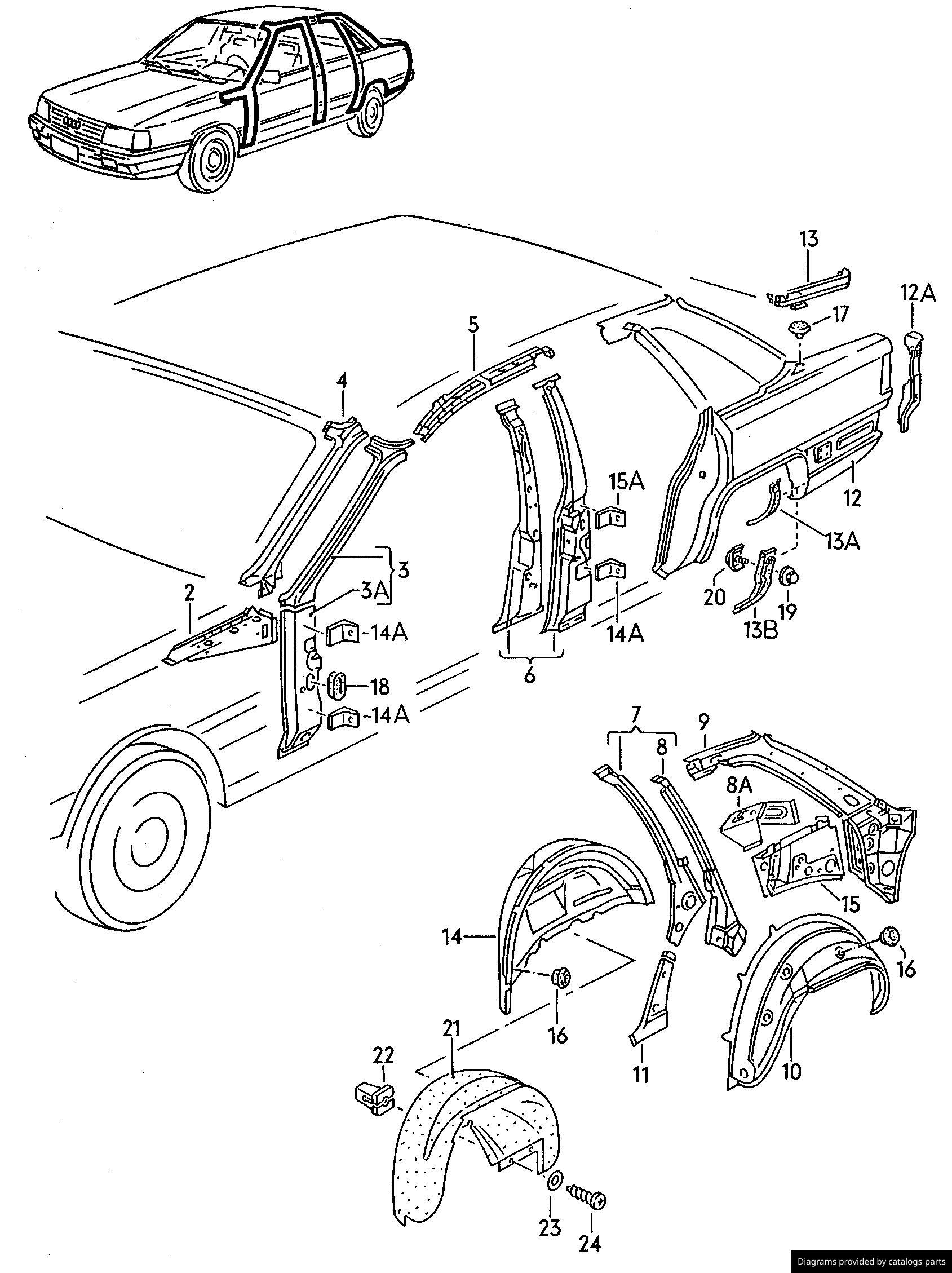 Car part diagram
