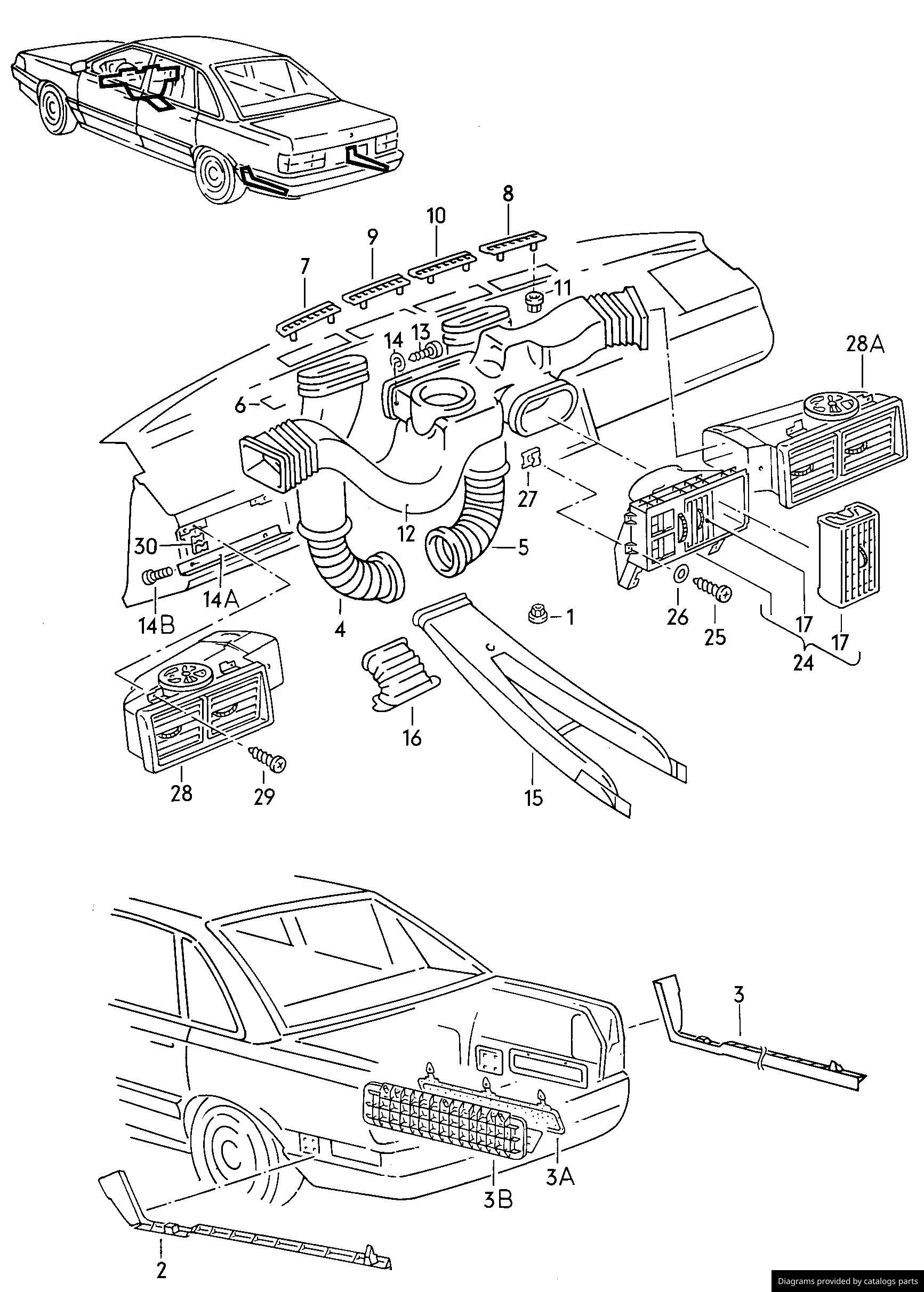 Car part diagram