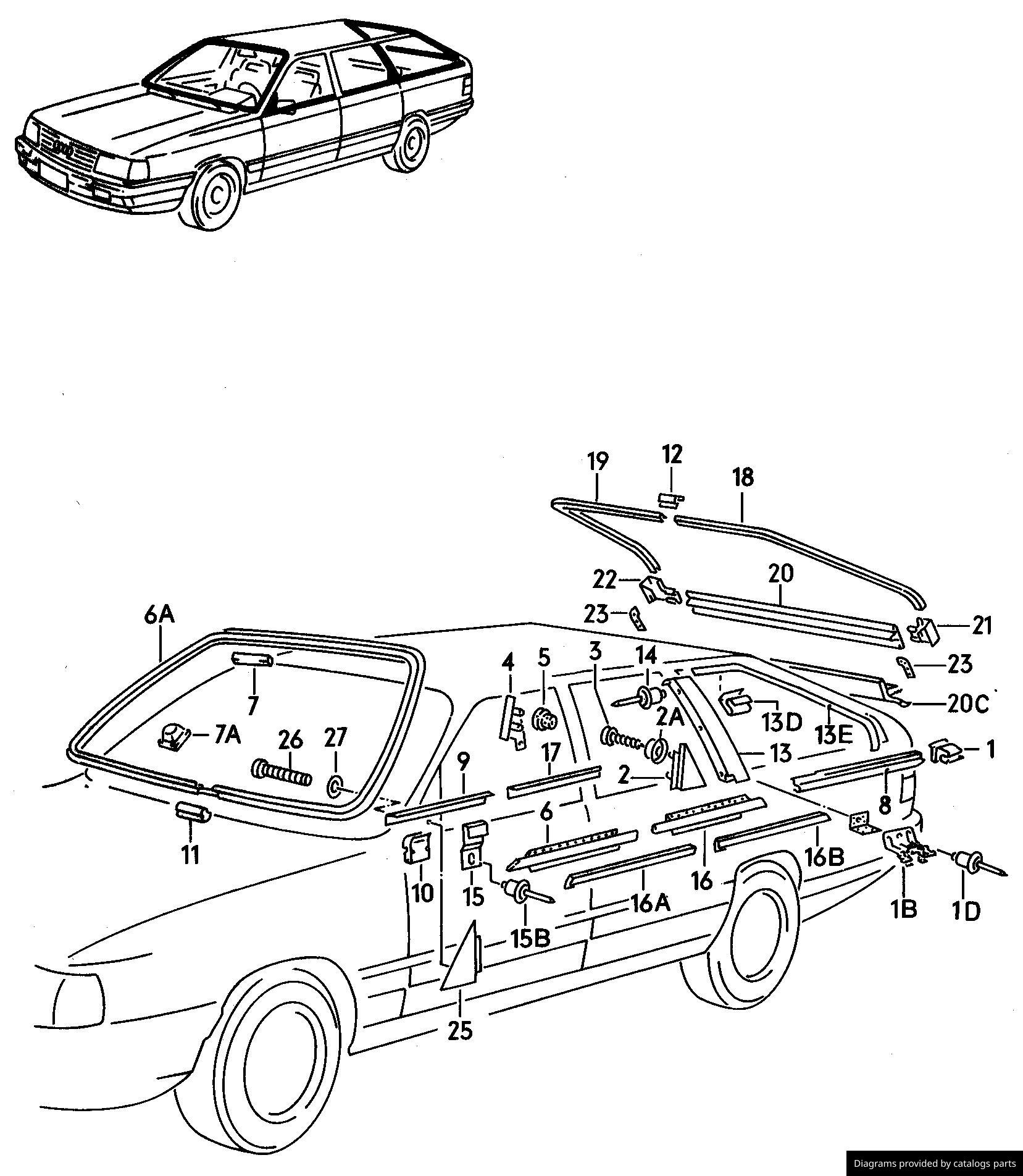 Car part diagram