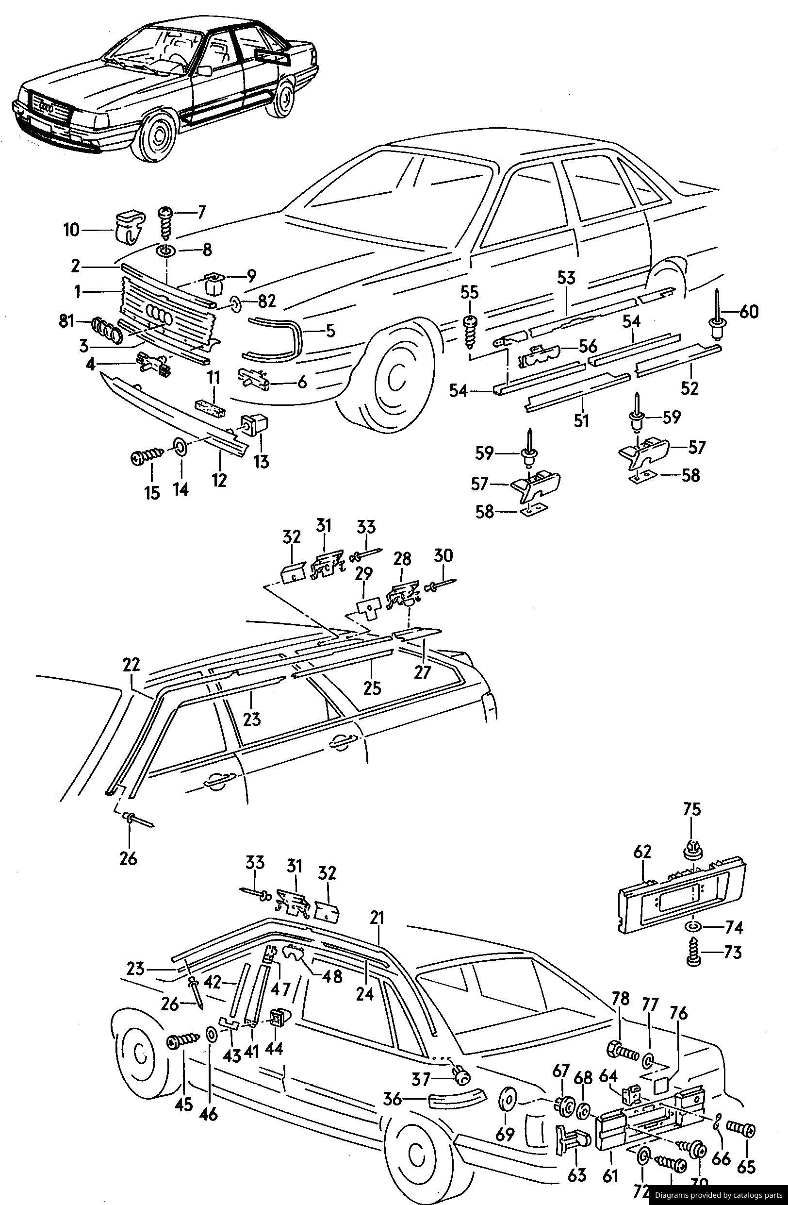 Car part diagram
