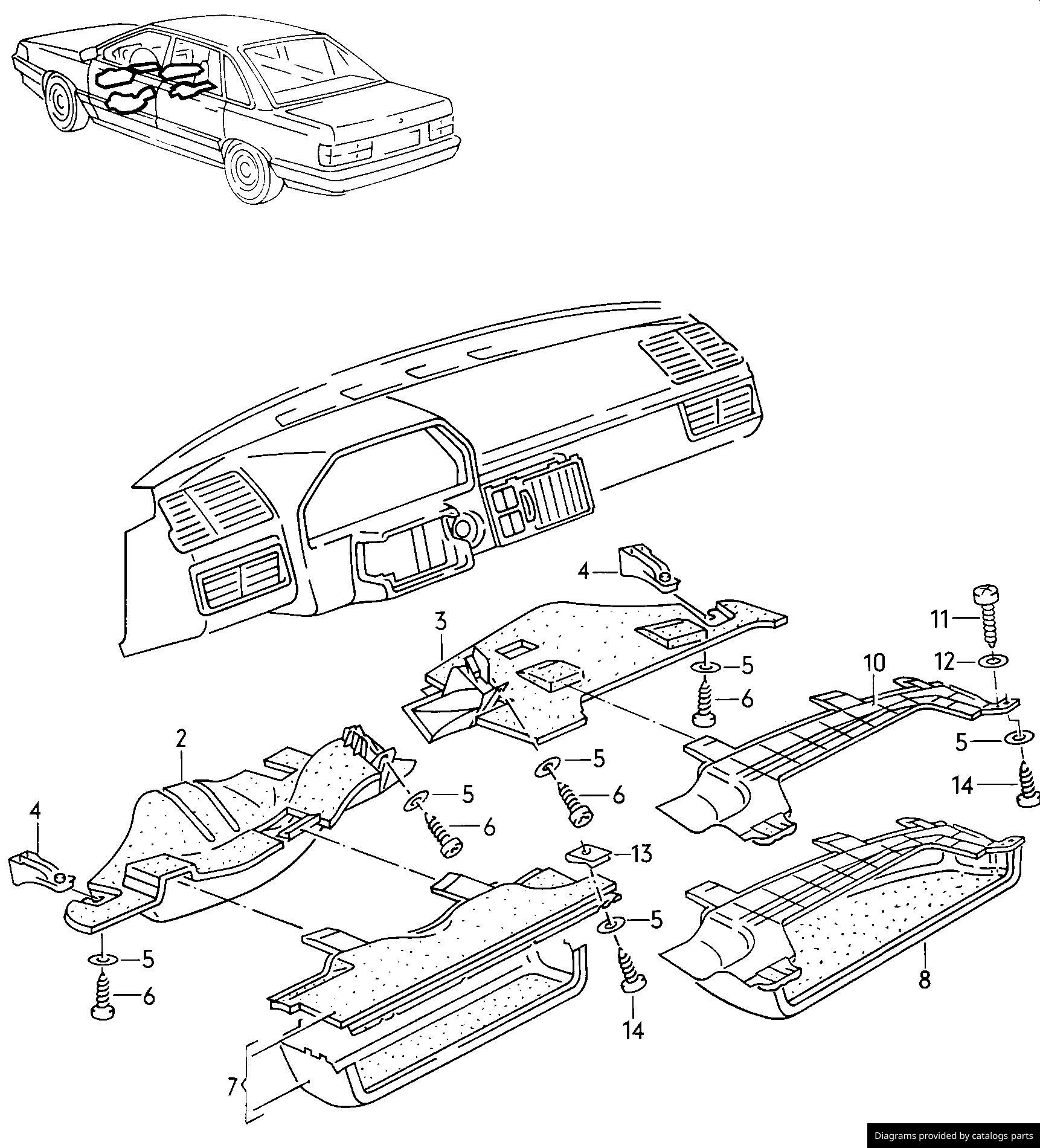 Car part diagram