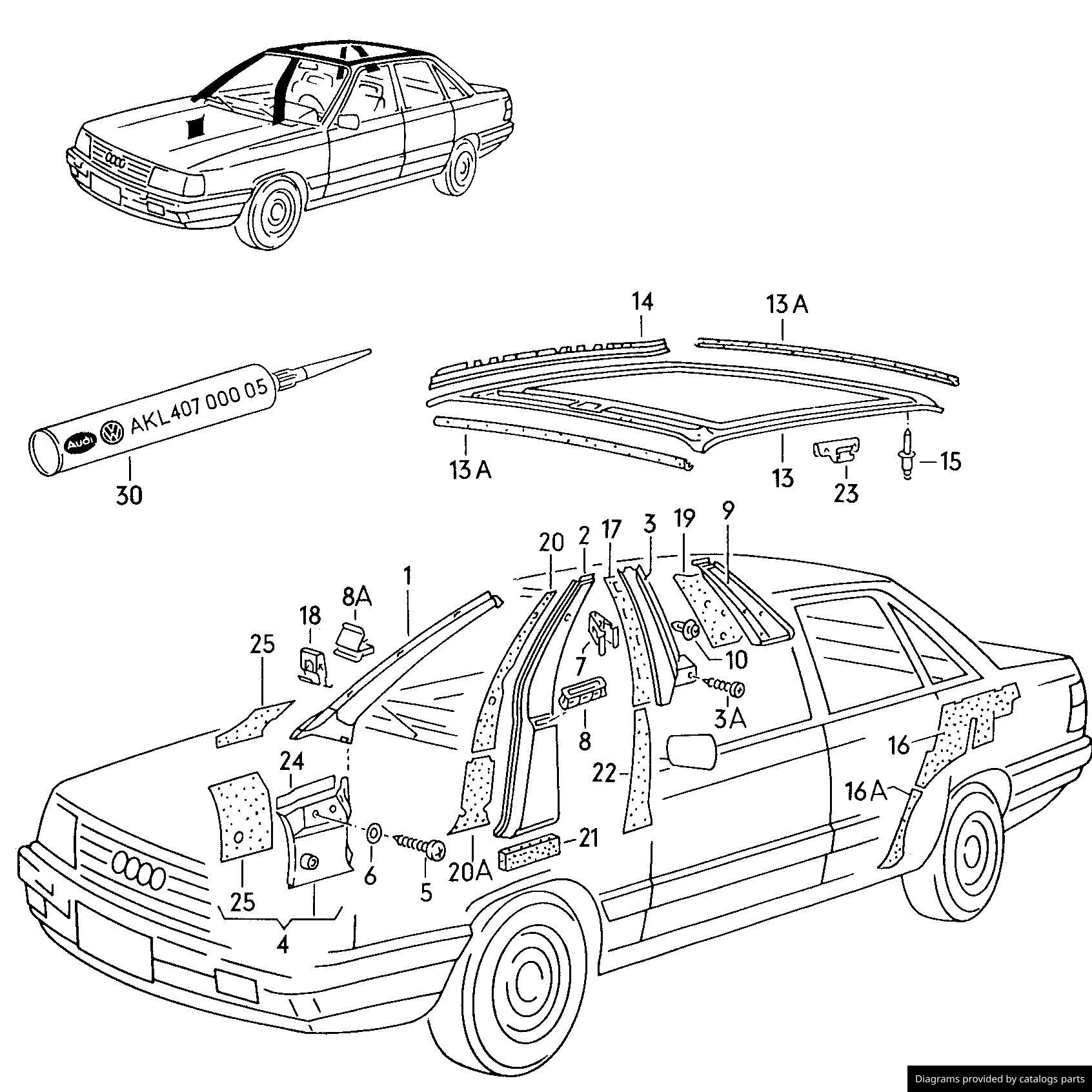 Car part diagram