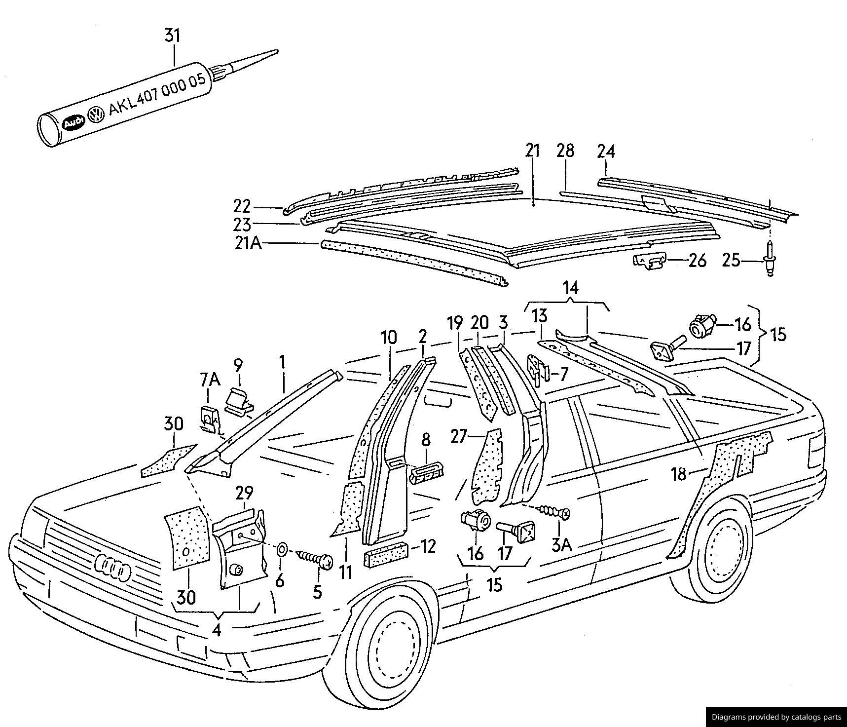 Car part diagram