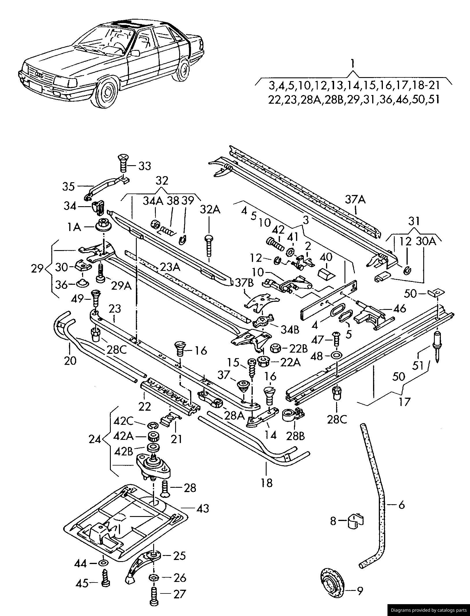 Car part diagram