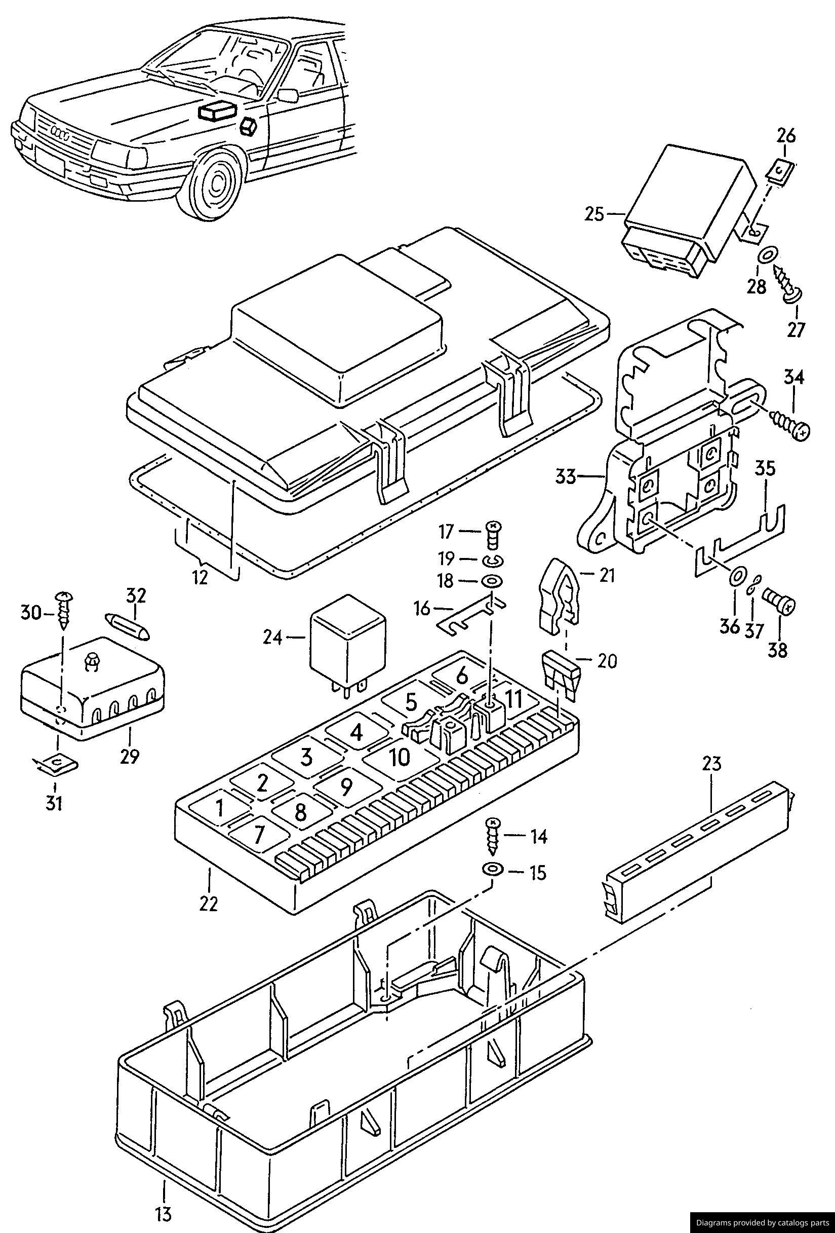 Car part diagram