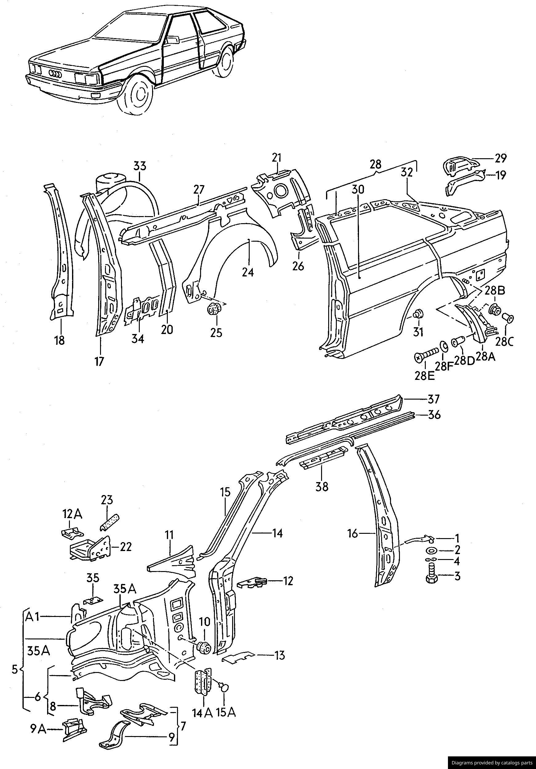 Car part diagram