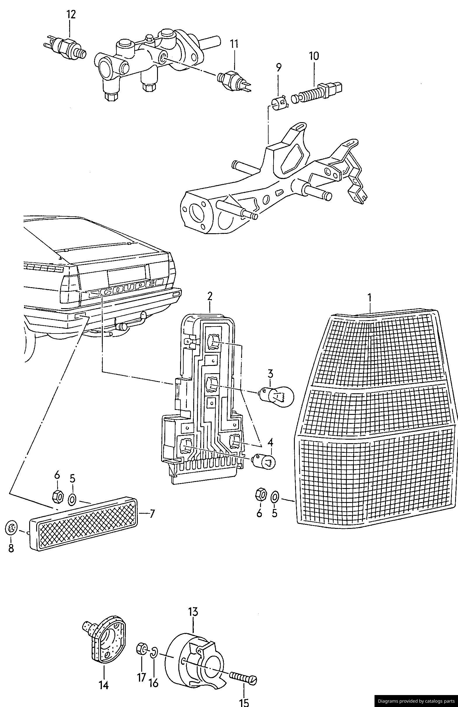 Car part diagram