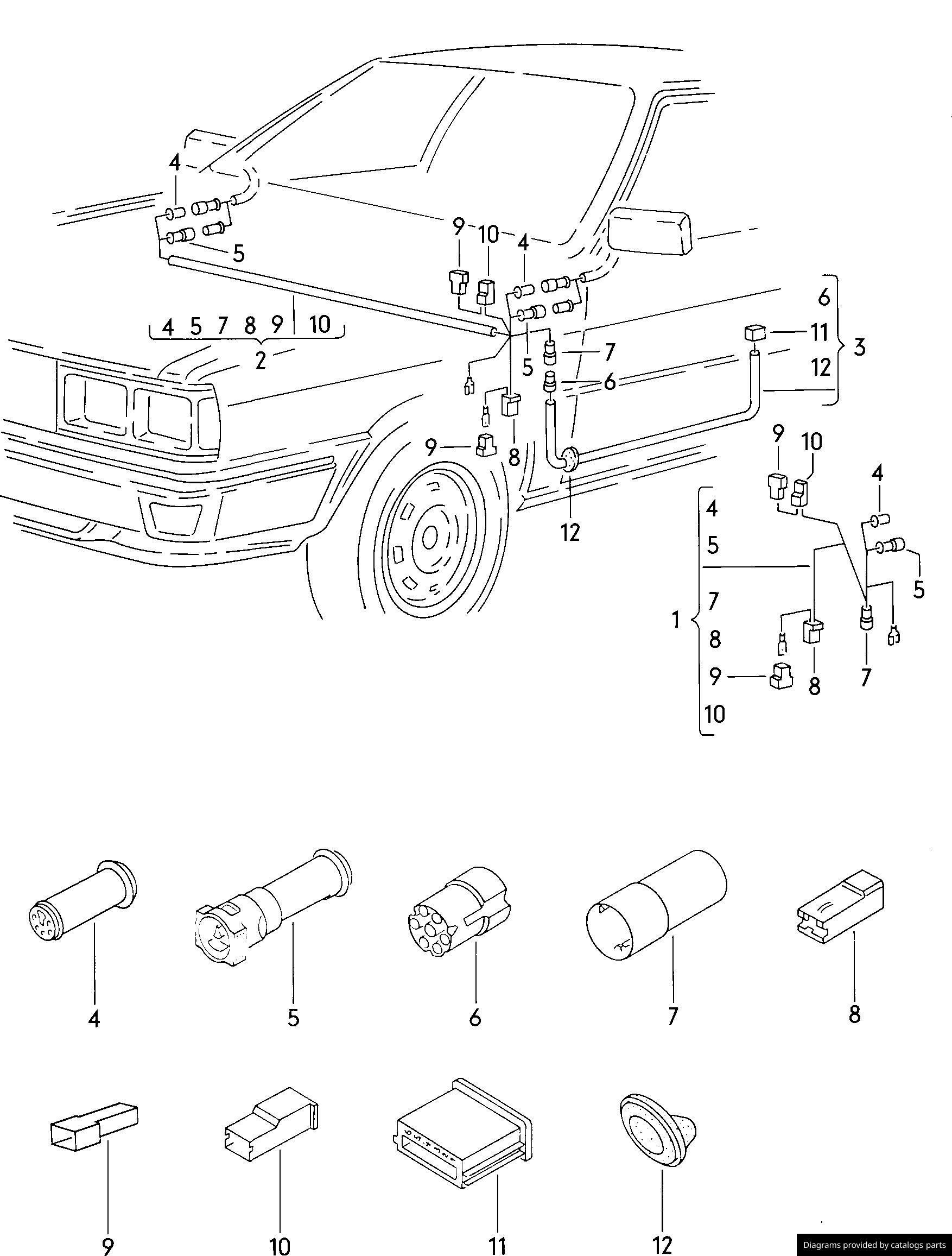 Car part diagram