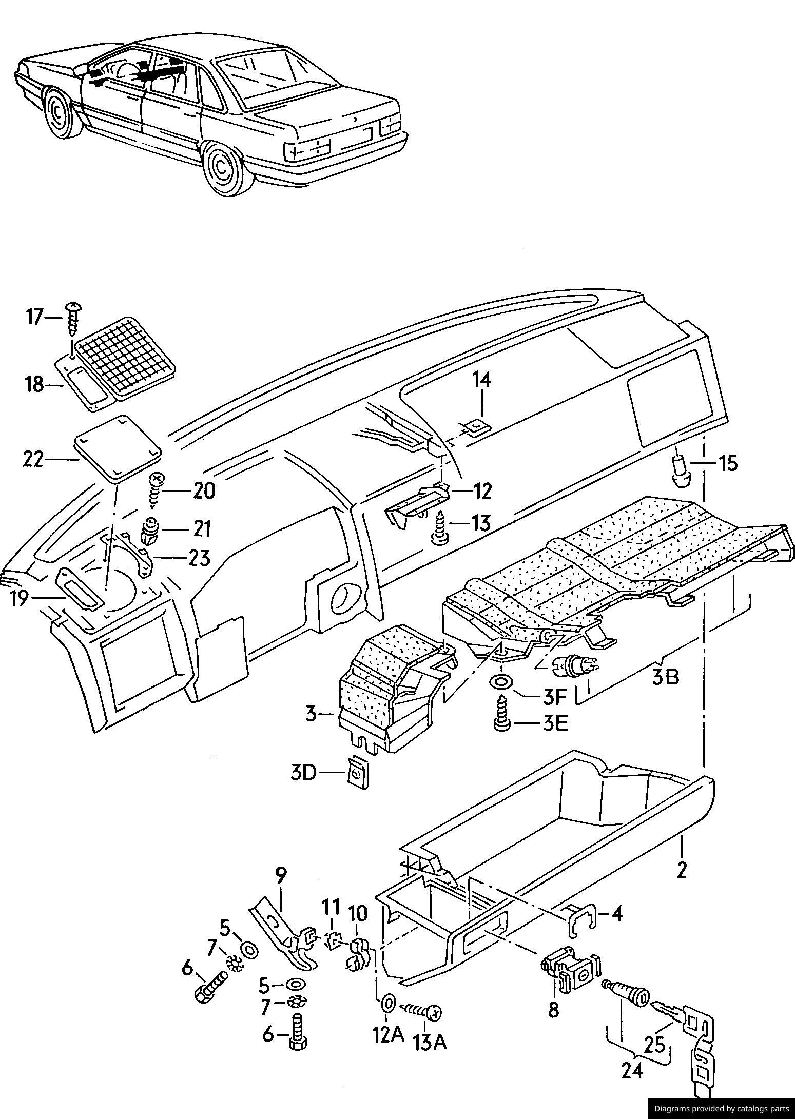 Car part diagram