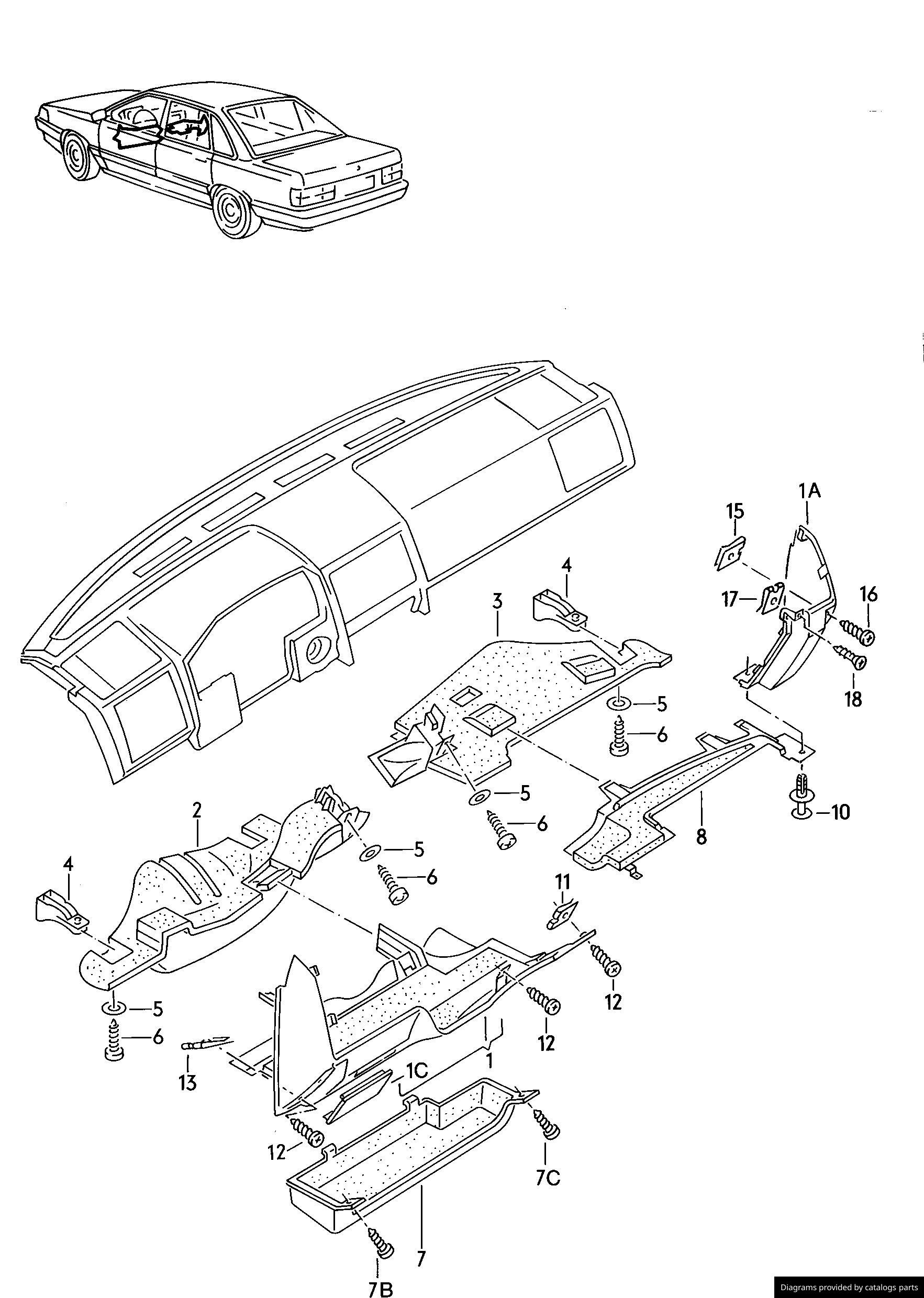 Car part diagram