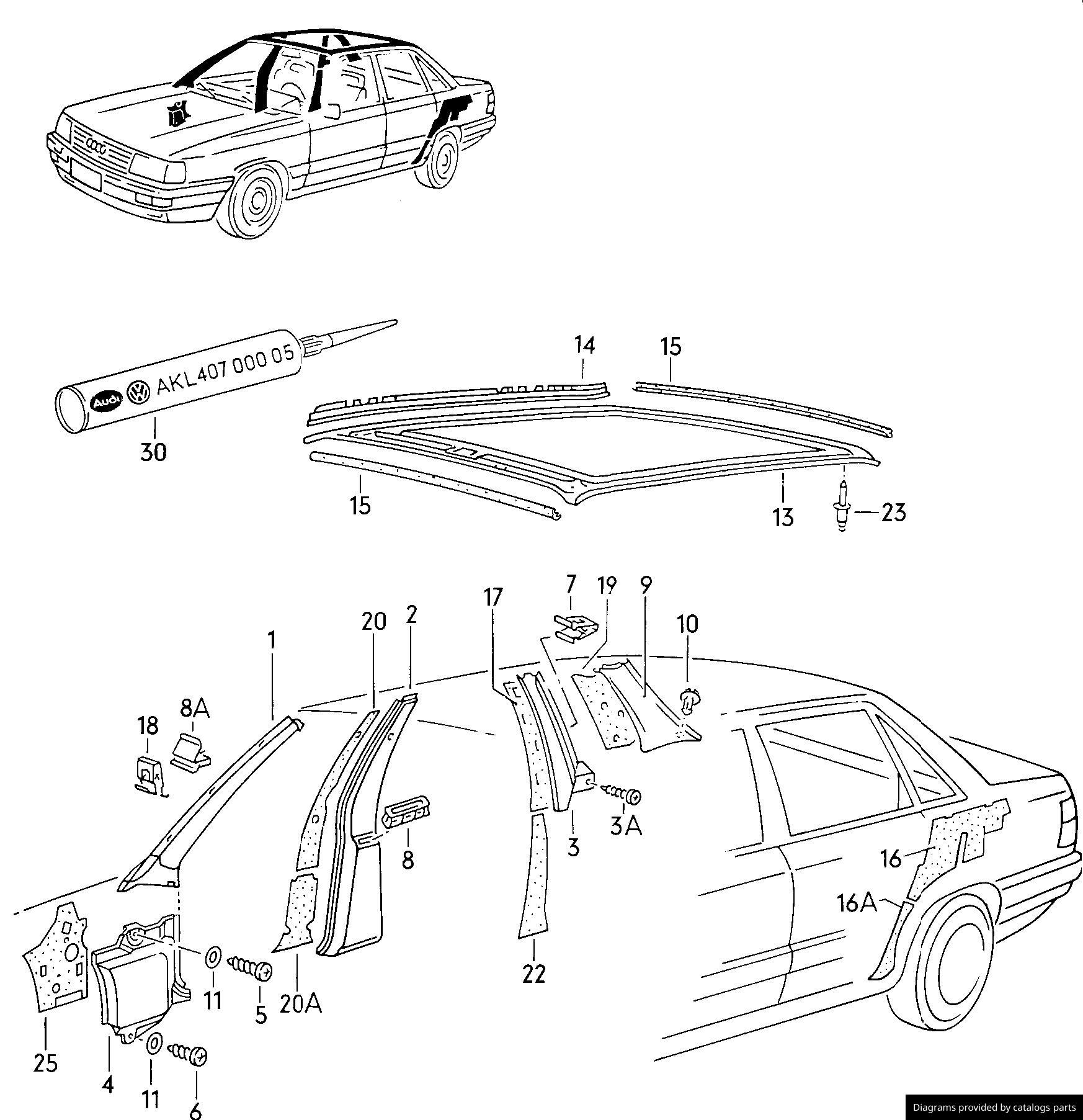 Car part diagram