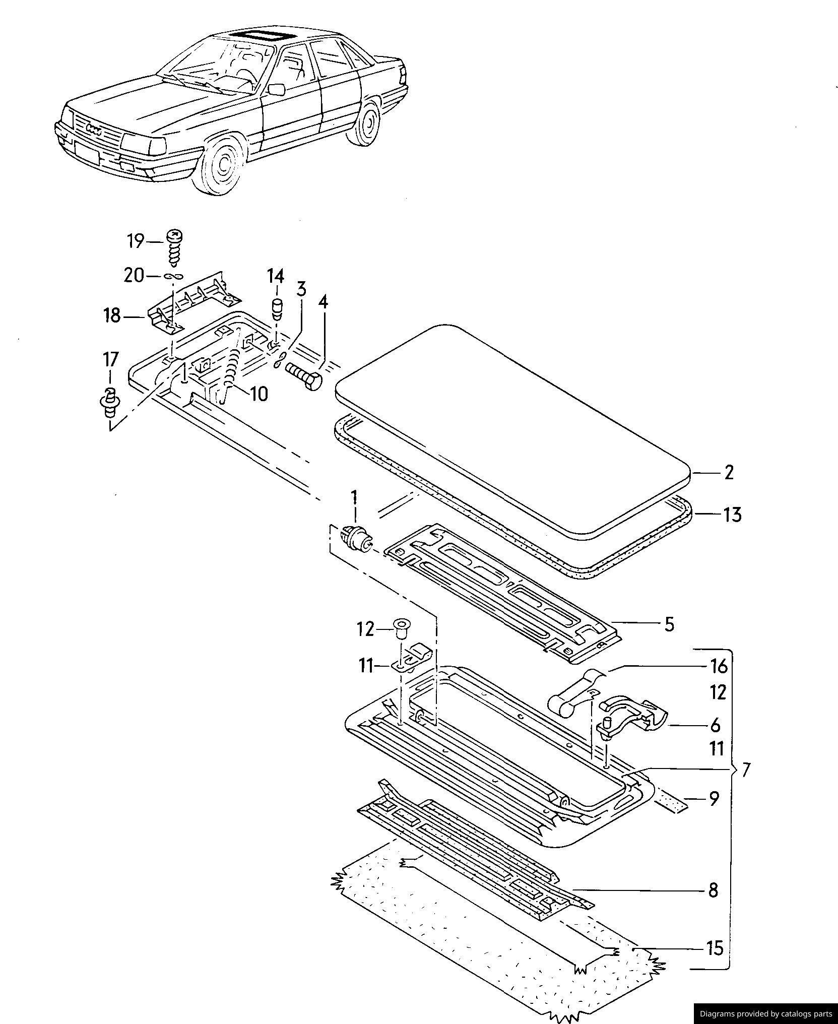 Car part diagram