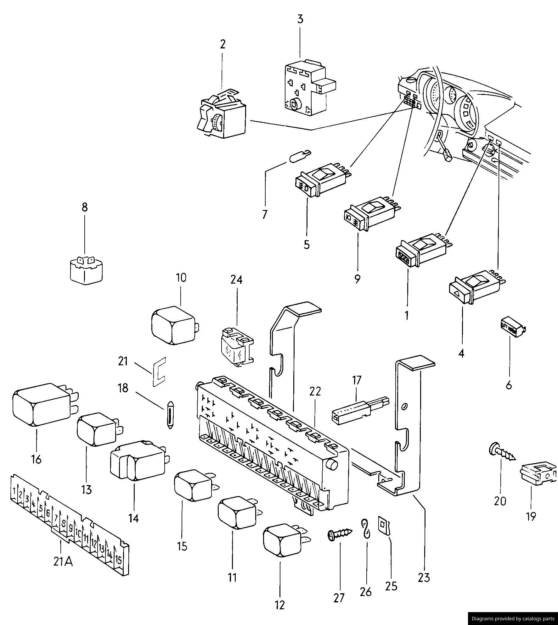 Car part diagram