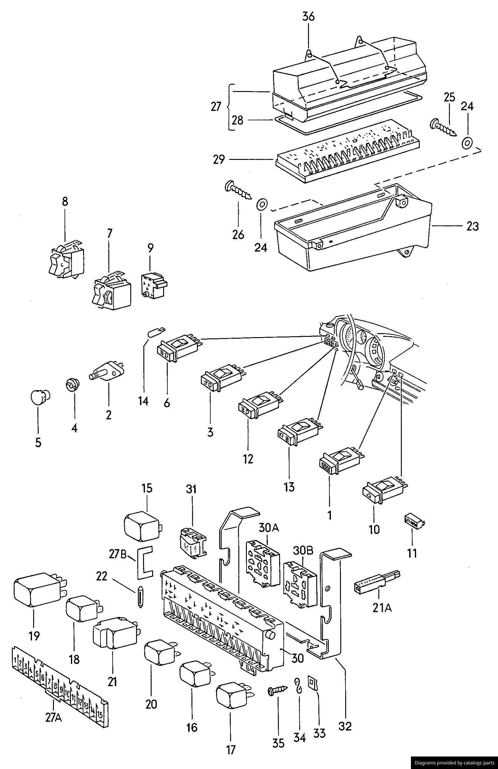 Car part diagram
