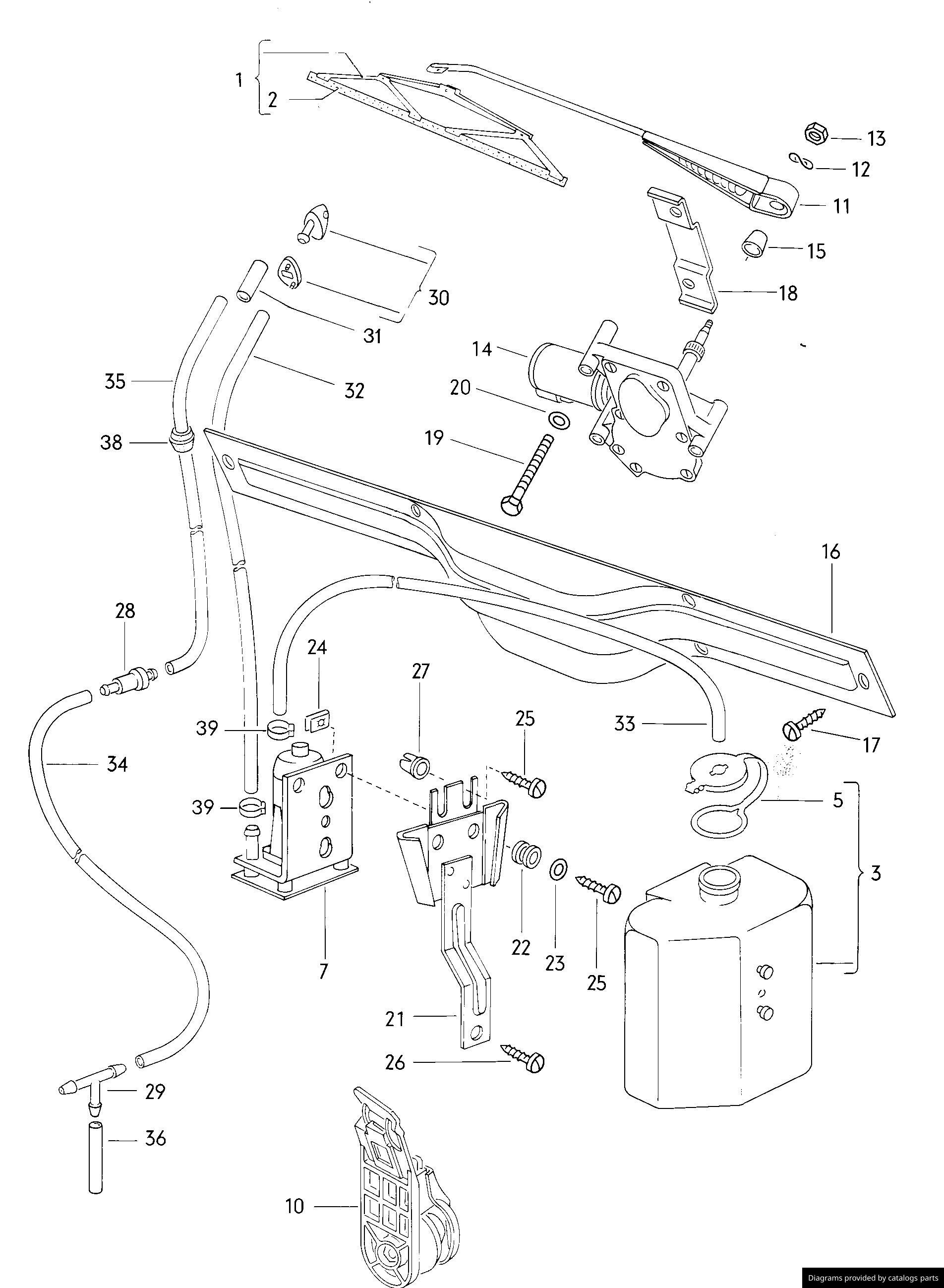 Volkswagen / Audi Wiper Motor 861955713D LLLParts