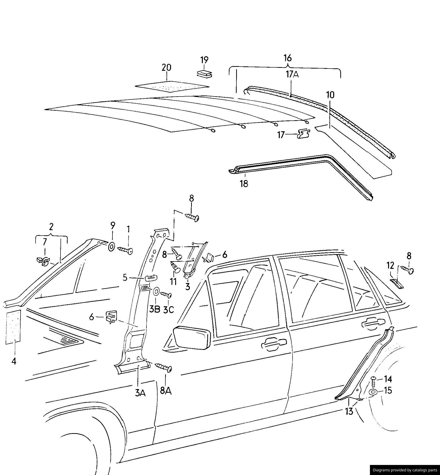 Car part diagram