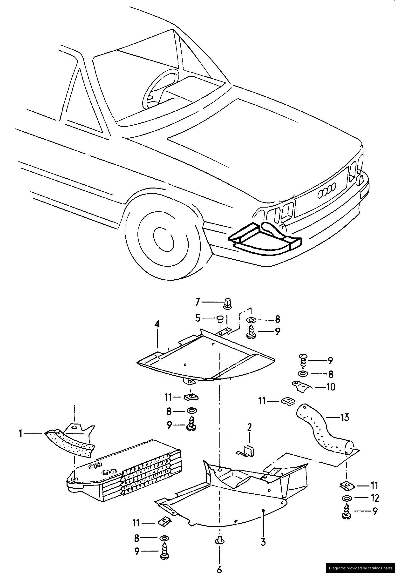 Car part diagram