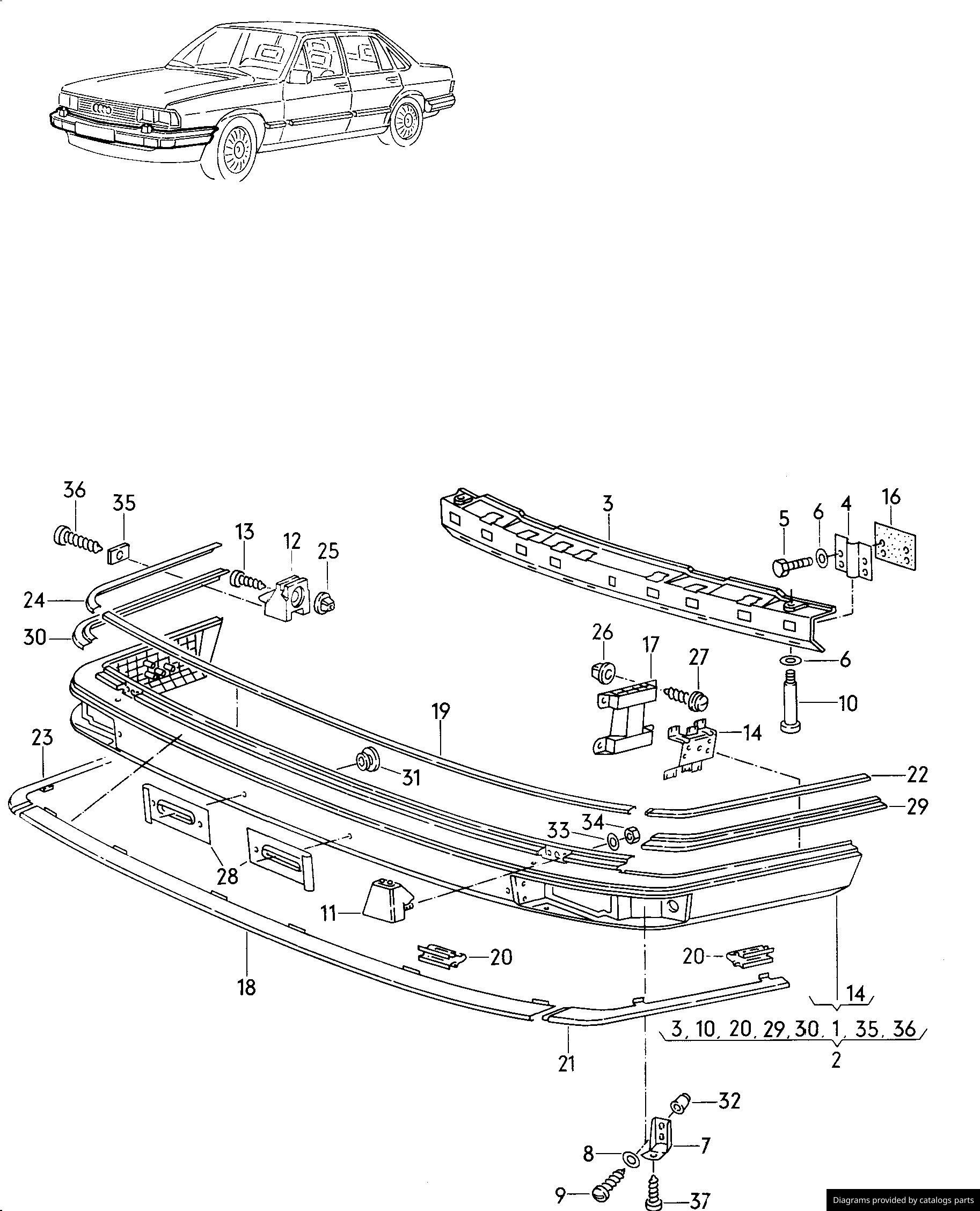 Car part diagram