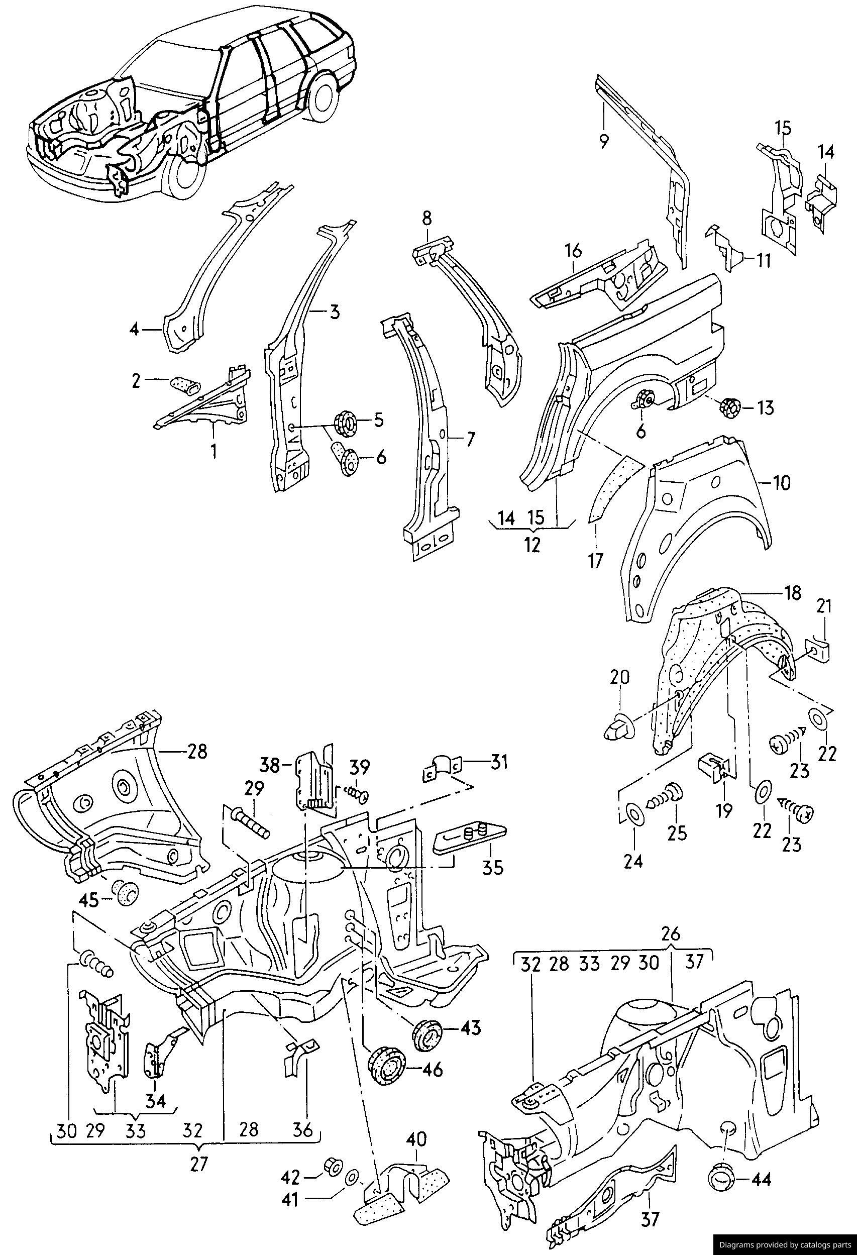 Car part diagram