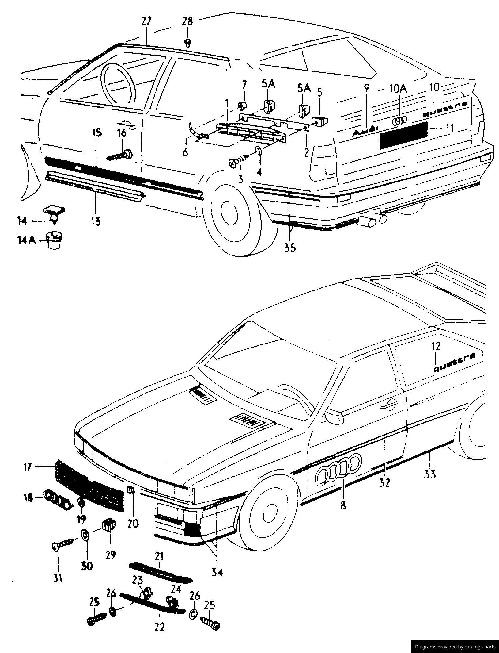 Car part diagram