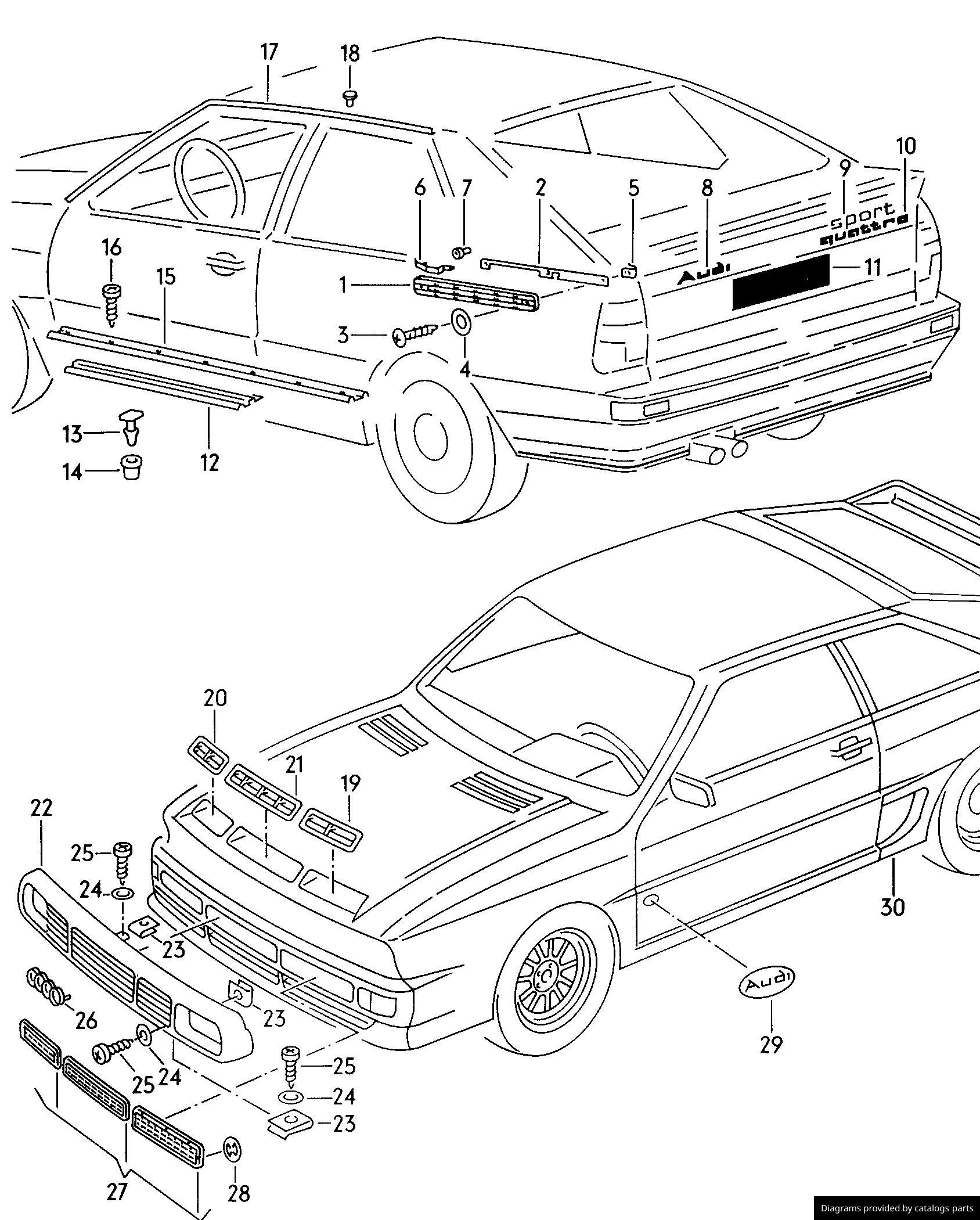 Car part diagram