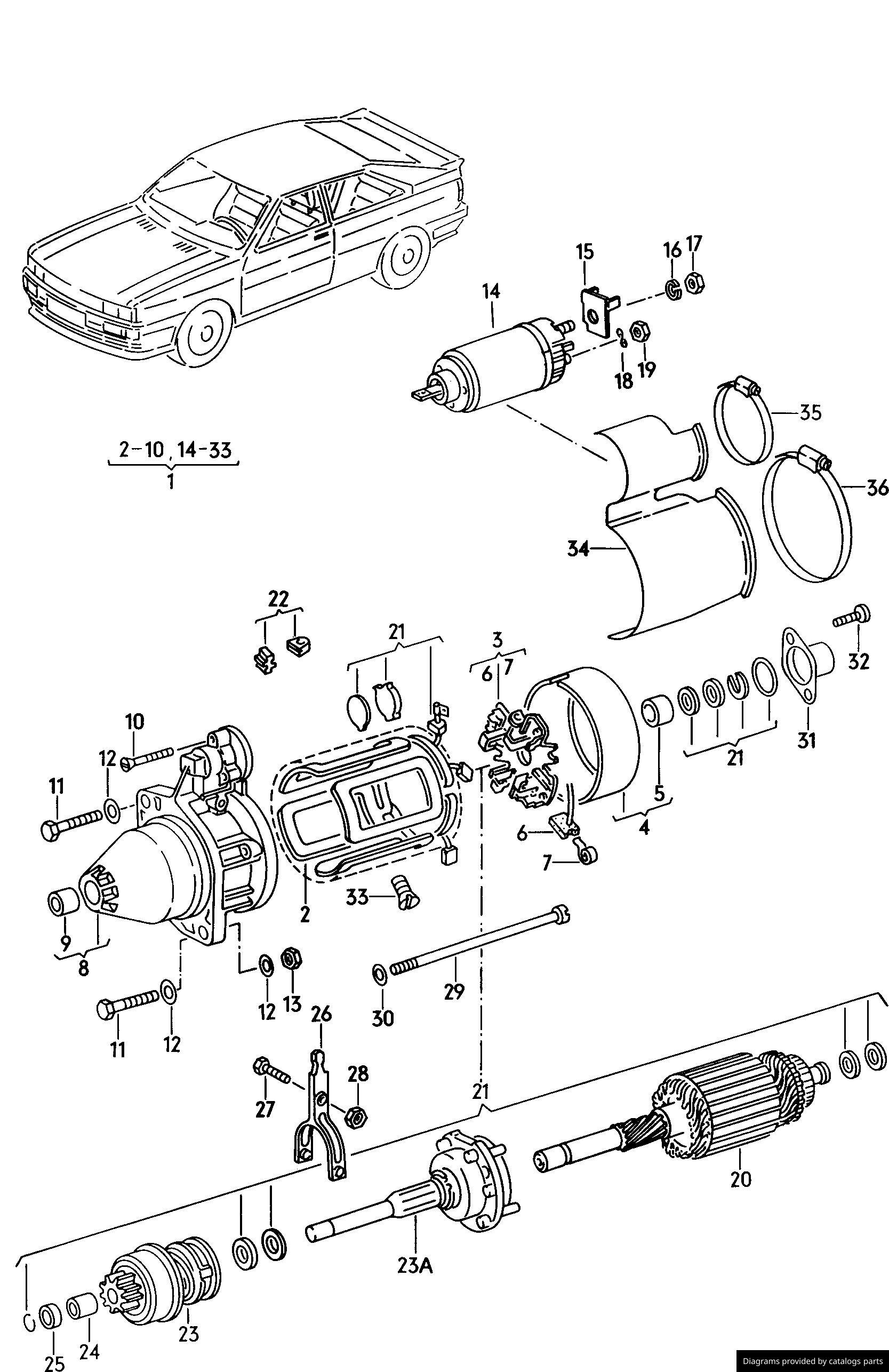 Car part diagram