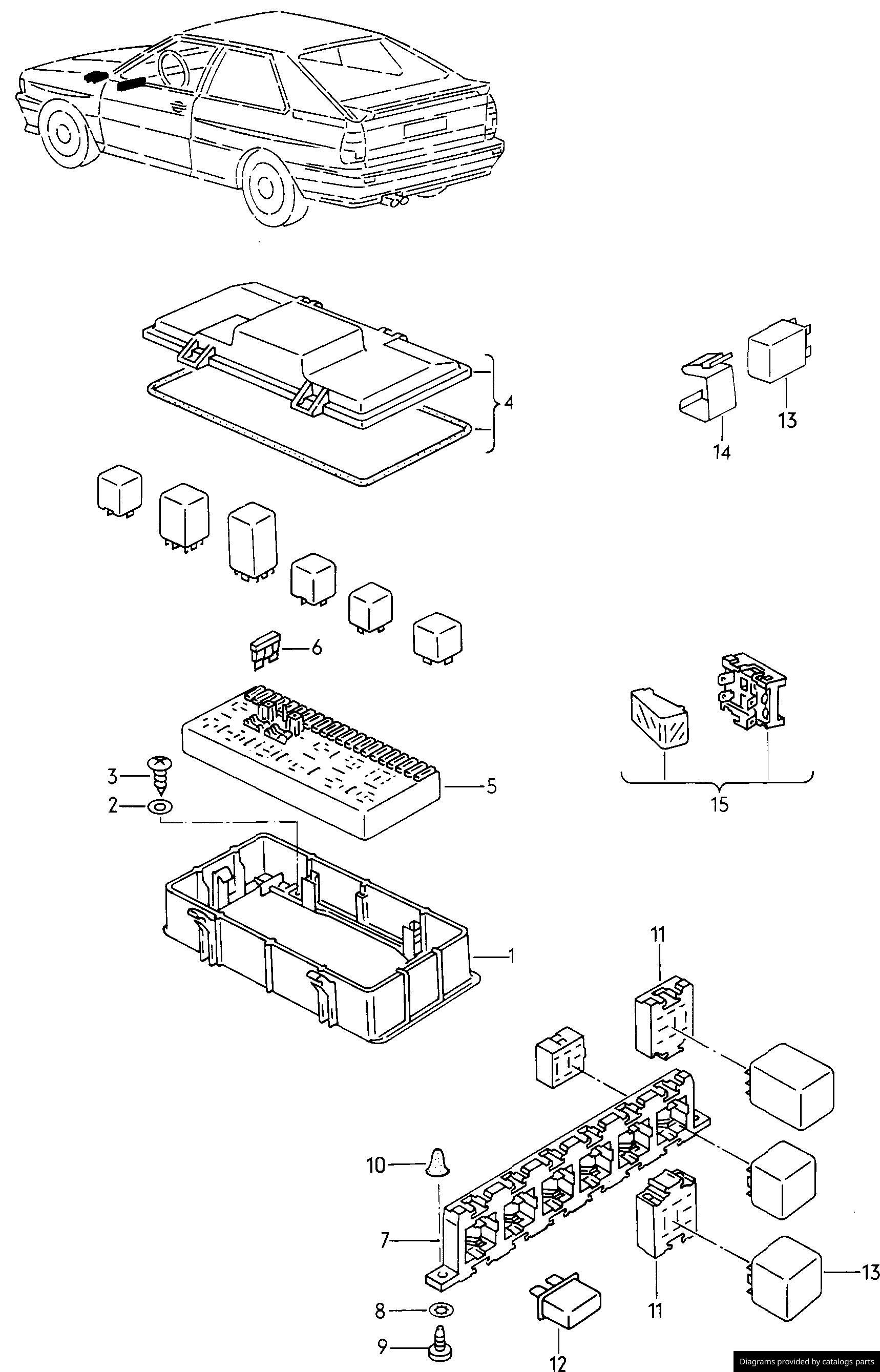 Car part diagram