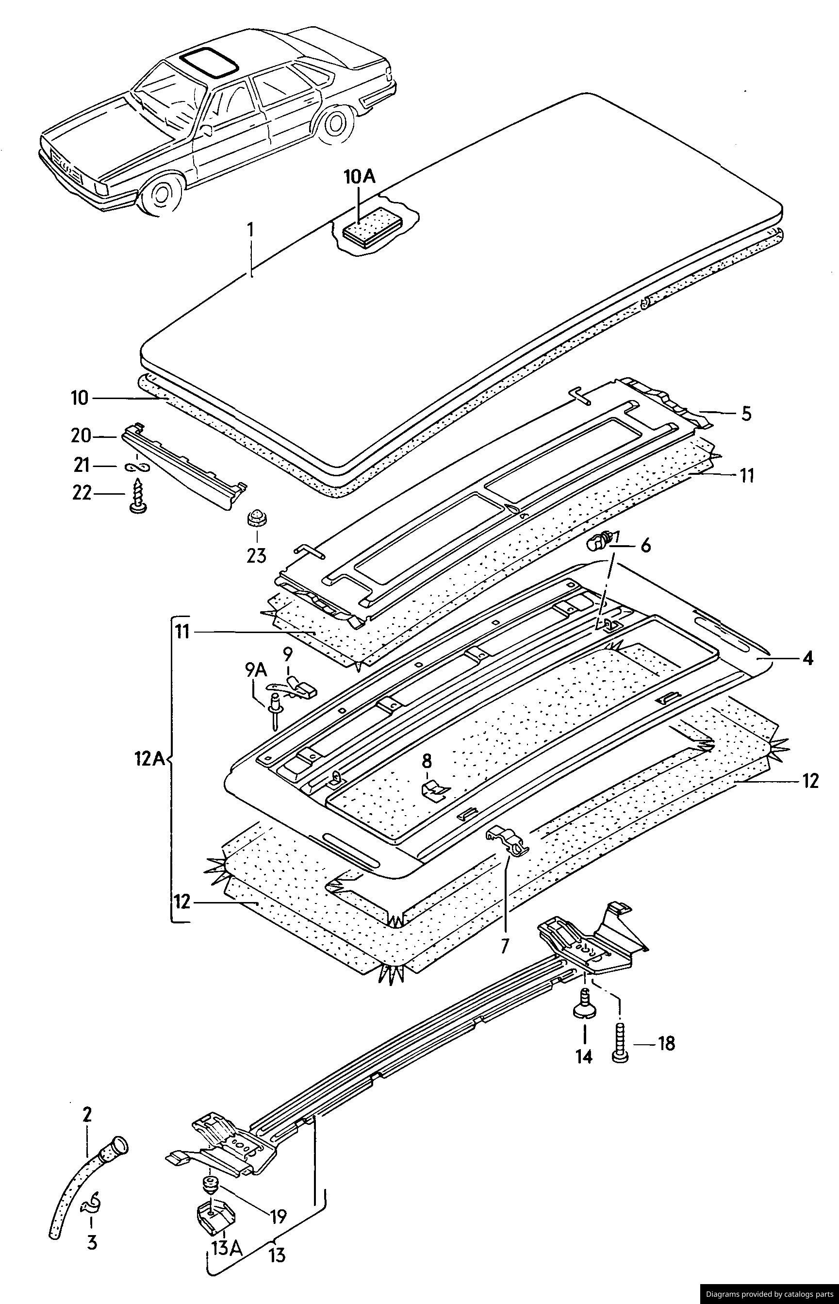 Car part diagram