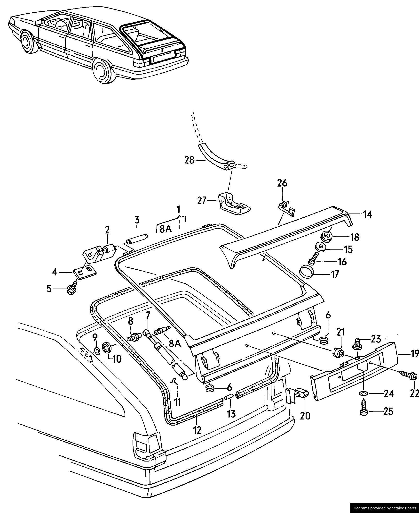 Car part diagram