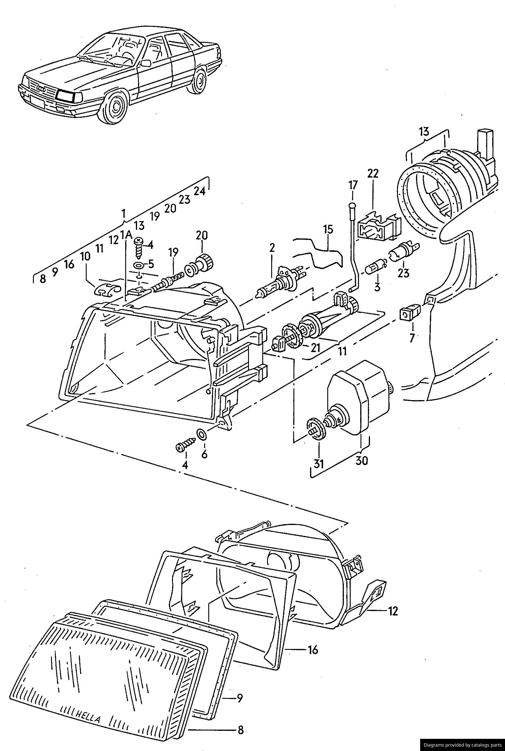 Car part diagram
