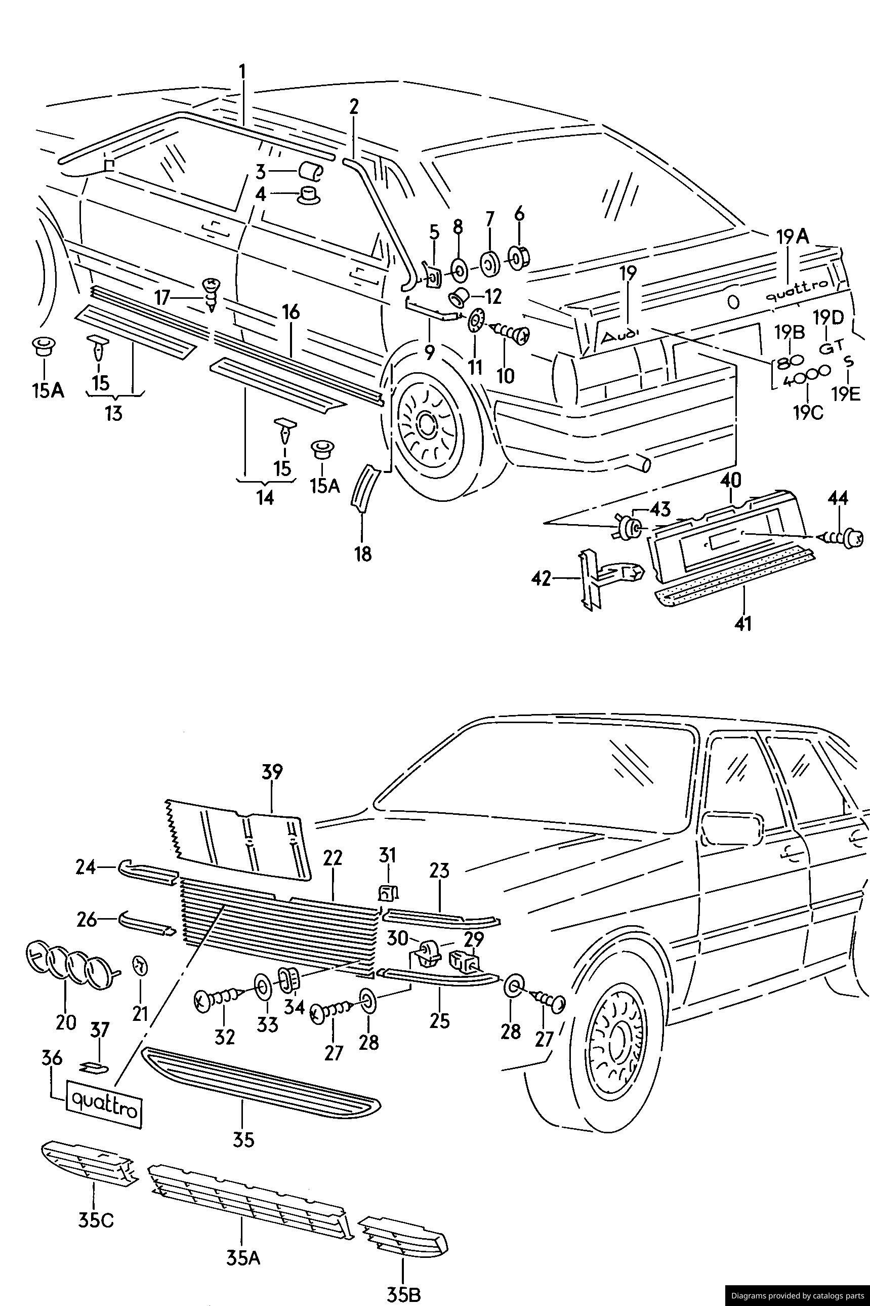 Car part diagram