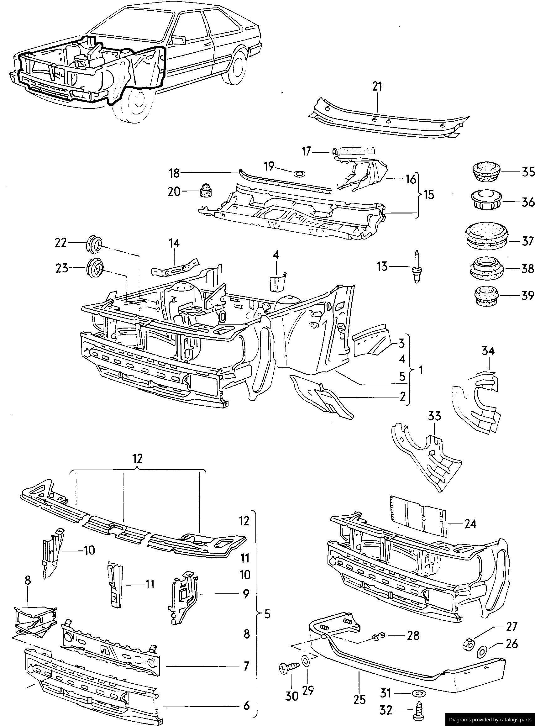 Car part diagram
