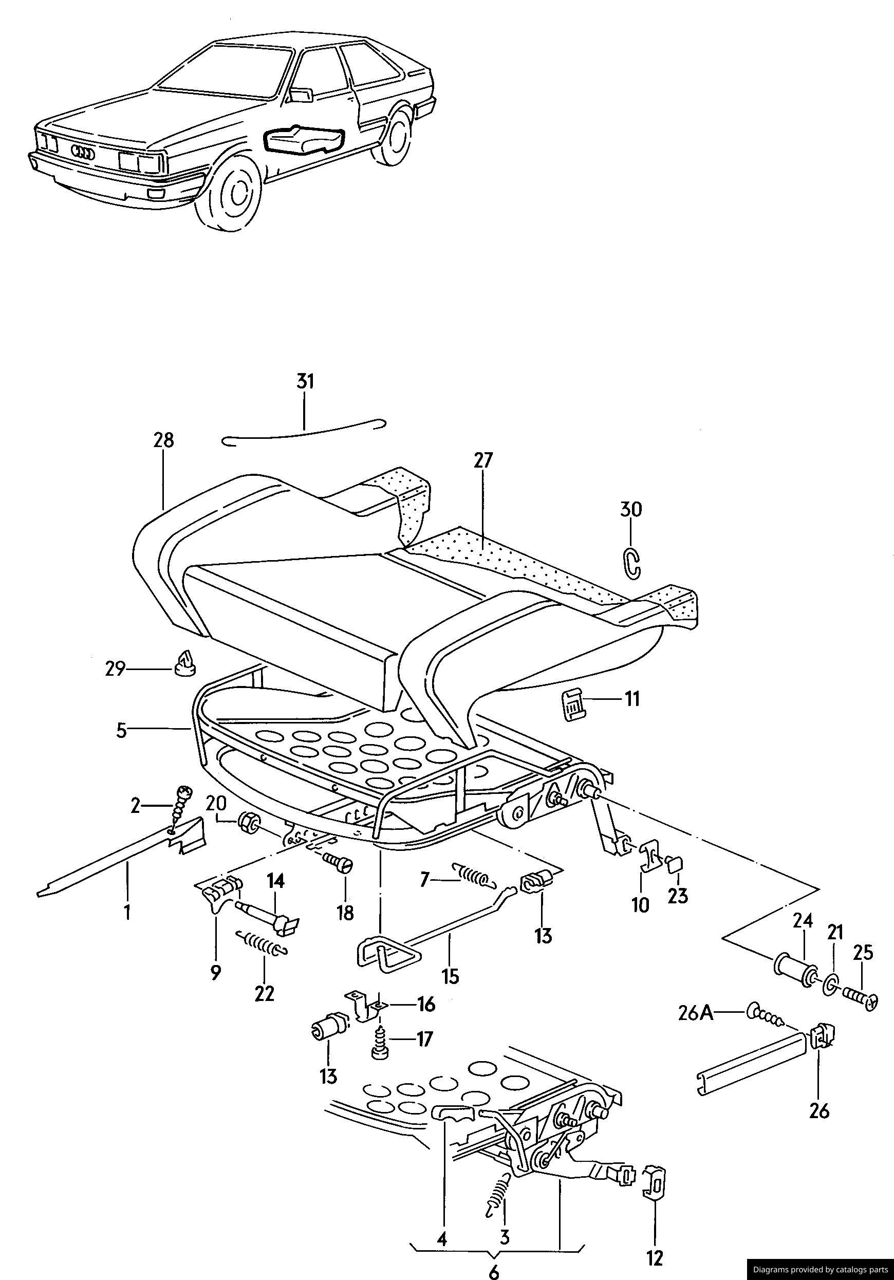 Car part diagram