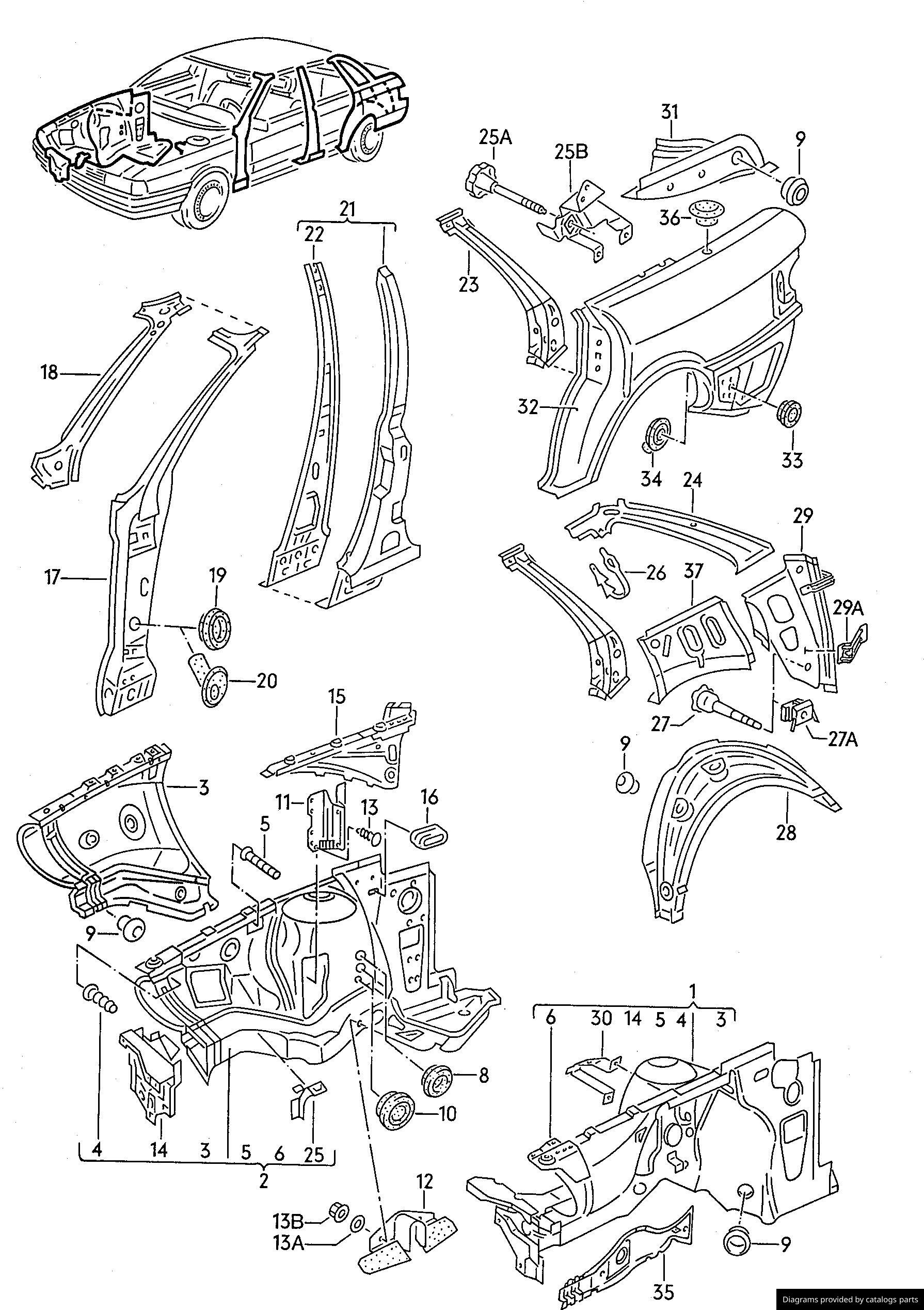 Car part diagram