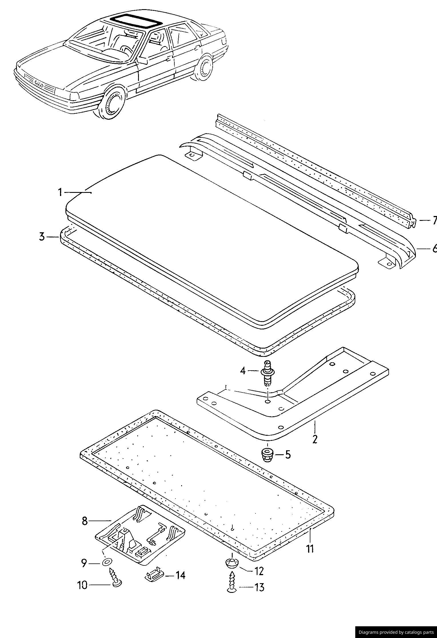 Car part diagram