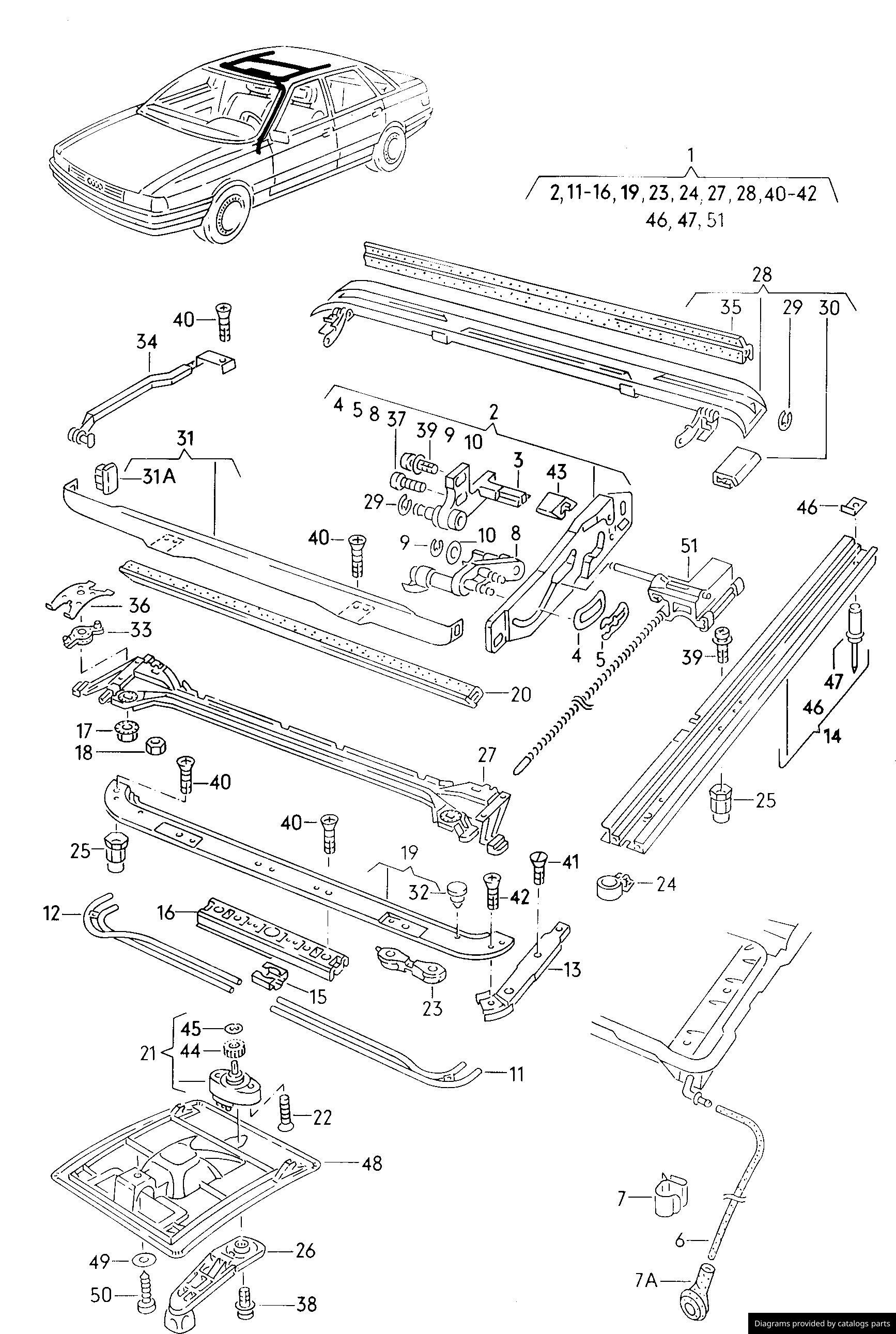 Car part diagram