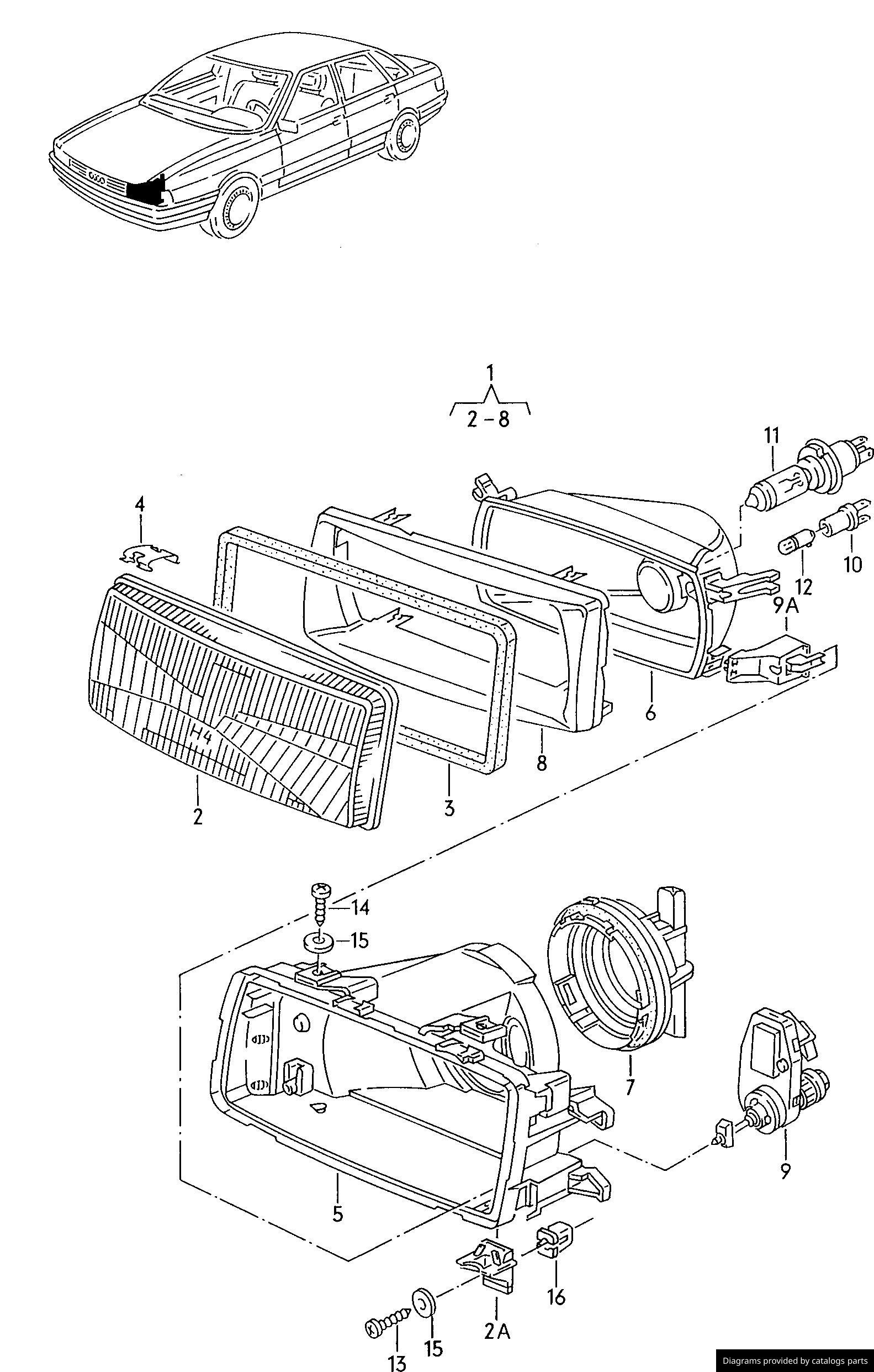 Car part diagram